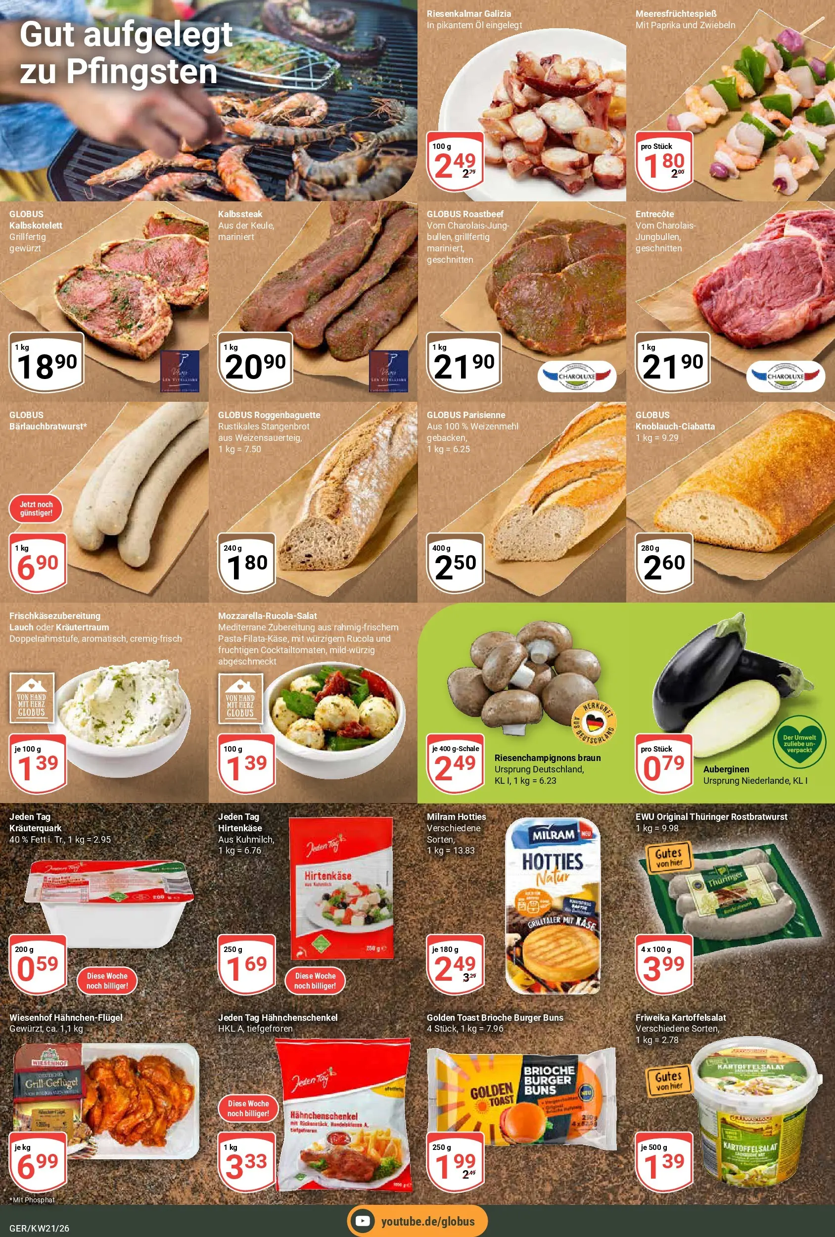 Globus Prospekt Gera	 (ab 17.05.2026) » Angebote online | Seite: 23 | Produkte: Toast, Rucola, Burger, Pasta