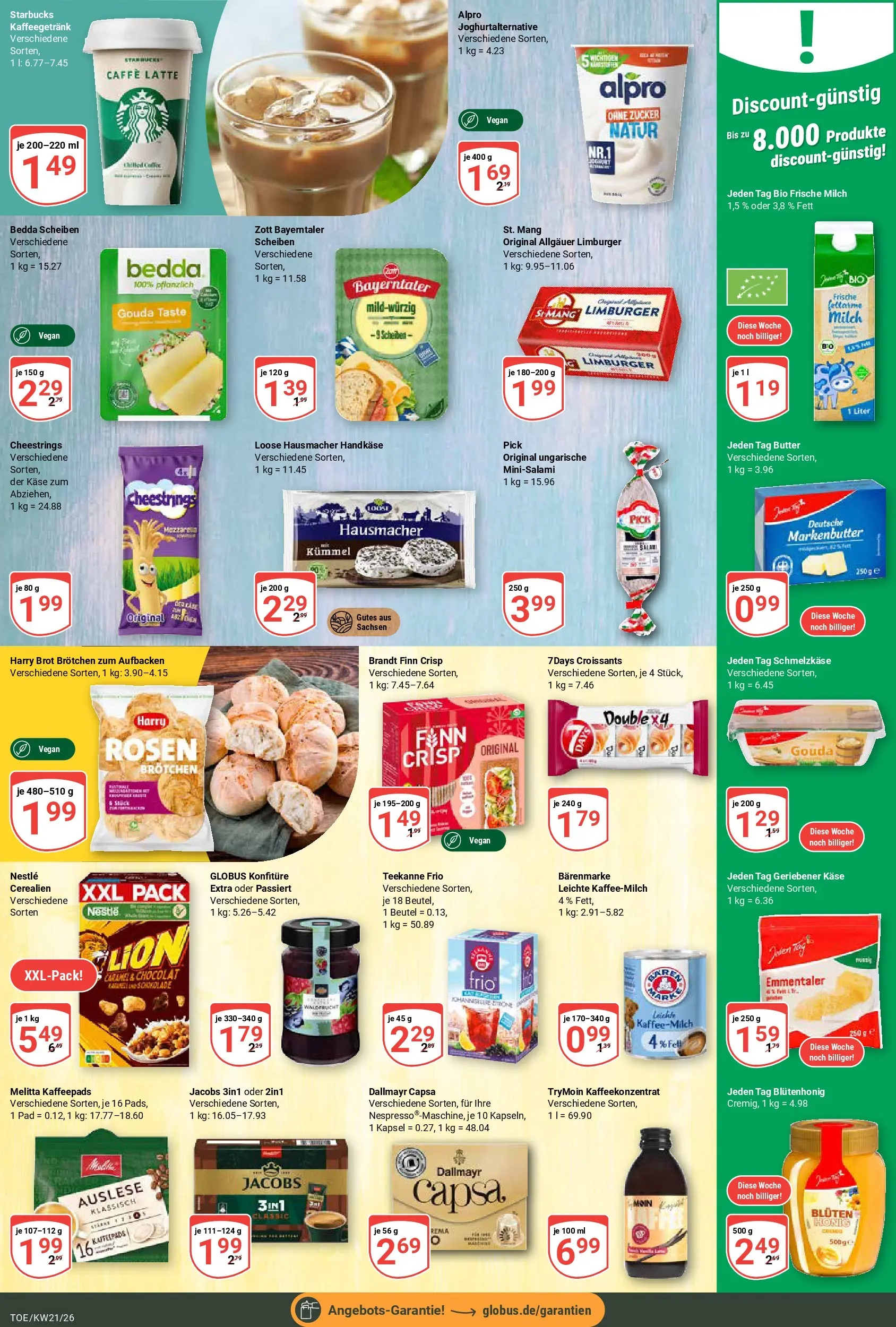 Globus Prospekt Tönisvorst	 (ab 17.05.2026) » Angebote online | Seite: 10 | Produkte: Melitta, Kaffeepads, Starbucks, Brot