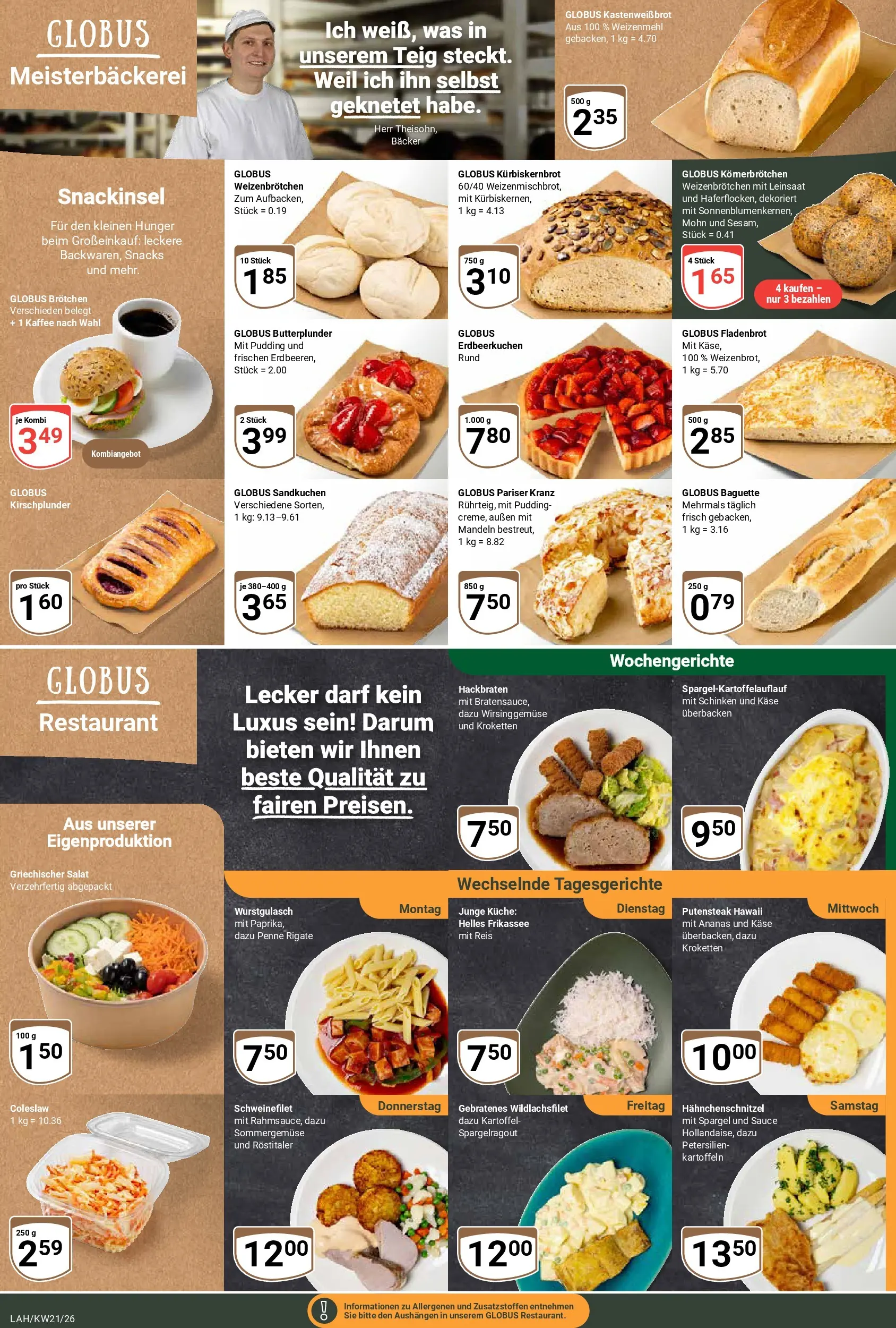 Globus Prospekt Lahnstein	 (ab 17.05.2026) » Angebote online | Seite: 7 | Produkte: Kaffee, Küche, Schweinefilet, Schinken