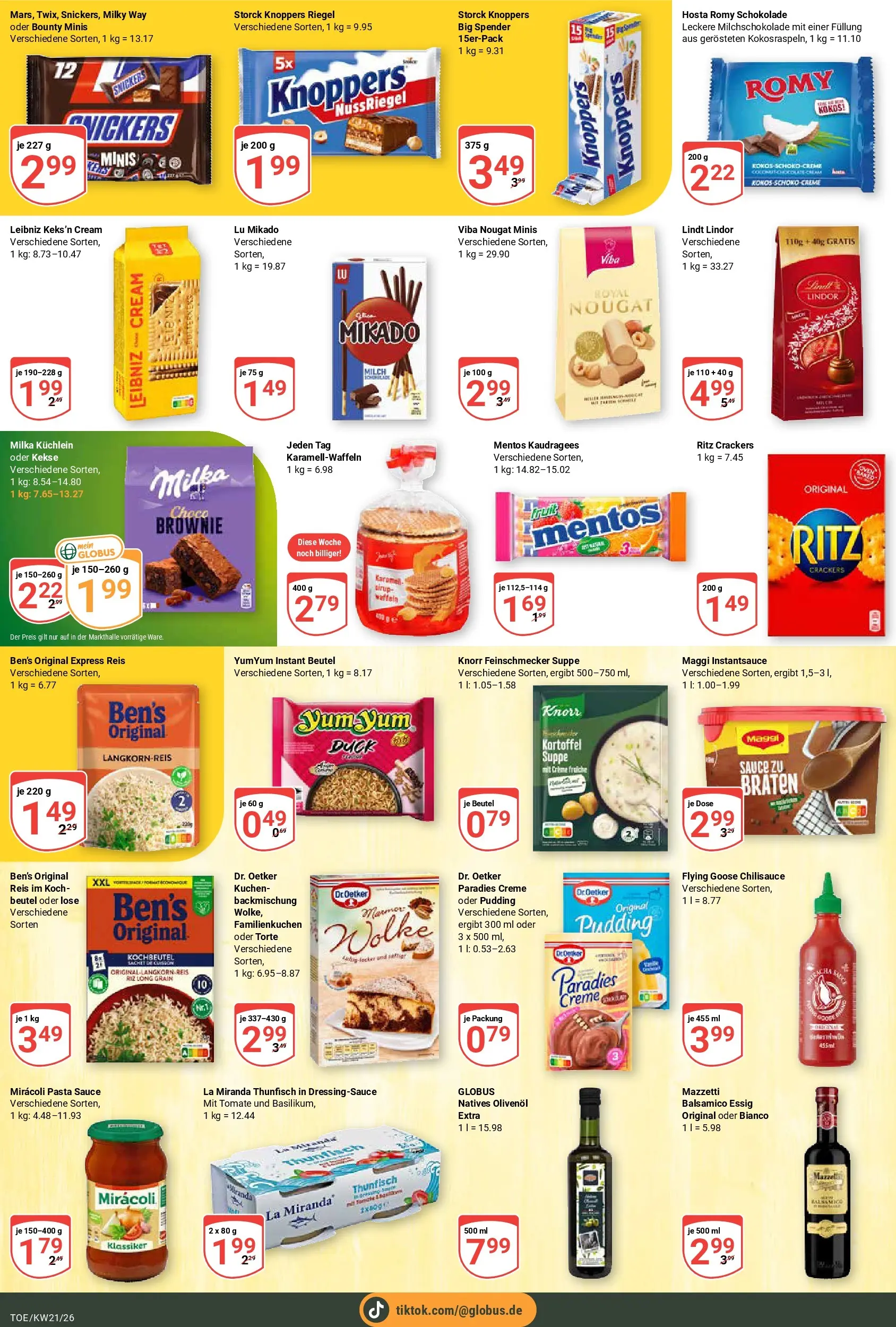 Globus Prospekt Tönisvorst	 (ab 17.05.2026) » Angebote online | Seite: 12 | Produkte: Maggi, Schokolade, Olivenol, Creme