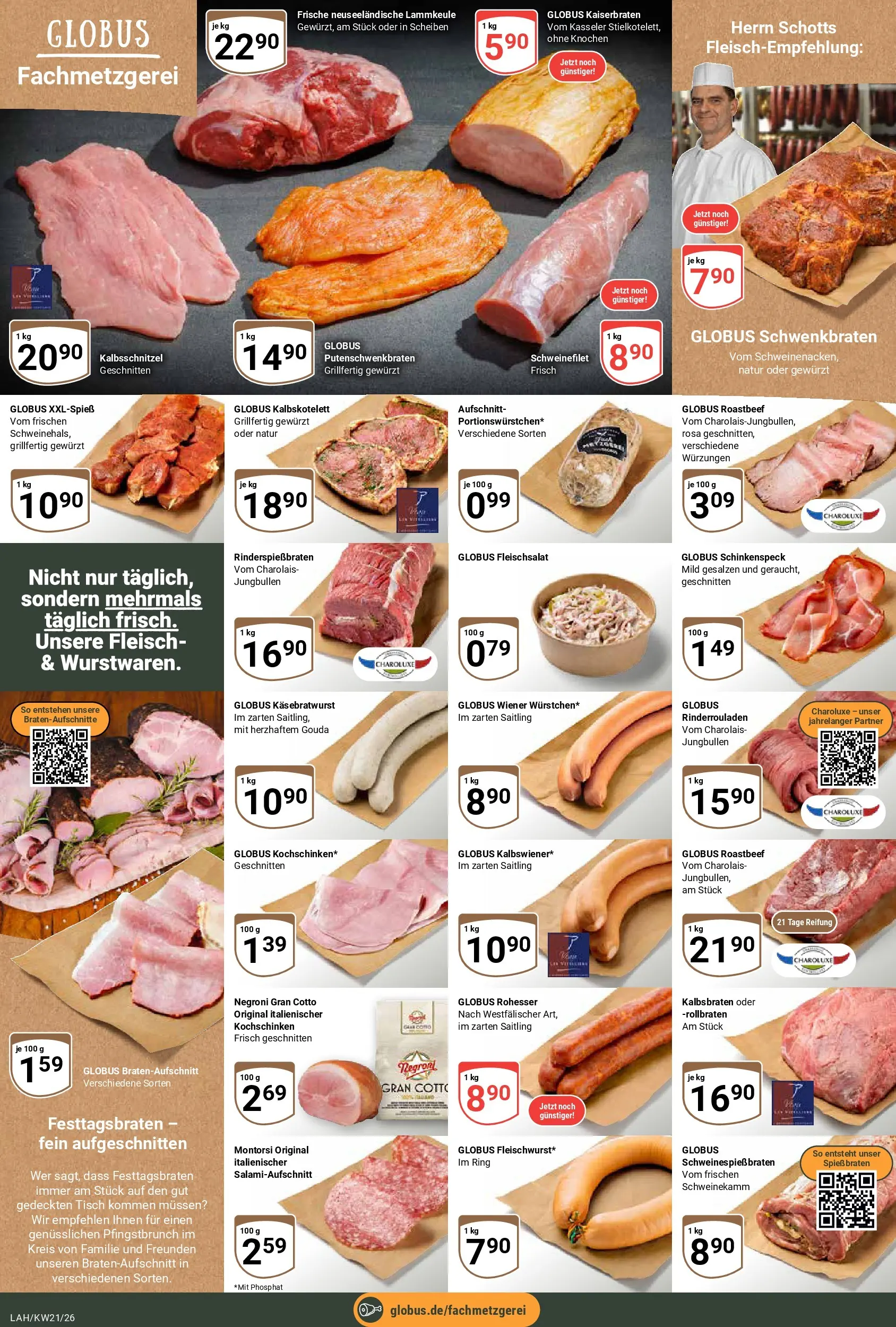 Globus Prospekt Lahnstein	 (ab 17.05.2026) » Angebote online | Seite: 8 | Produkte: Lammkeule, Tisch, Gouda, Fleisch