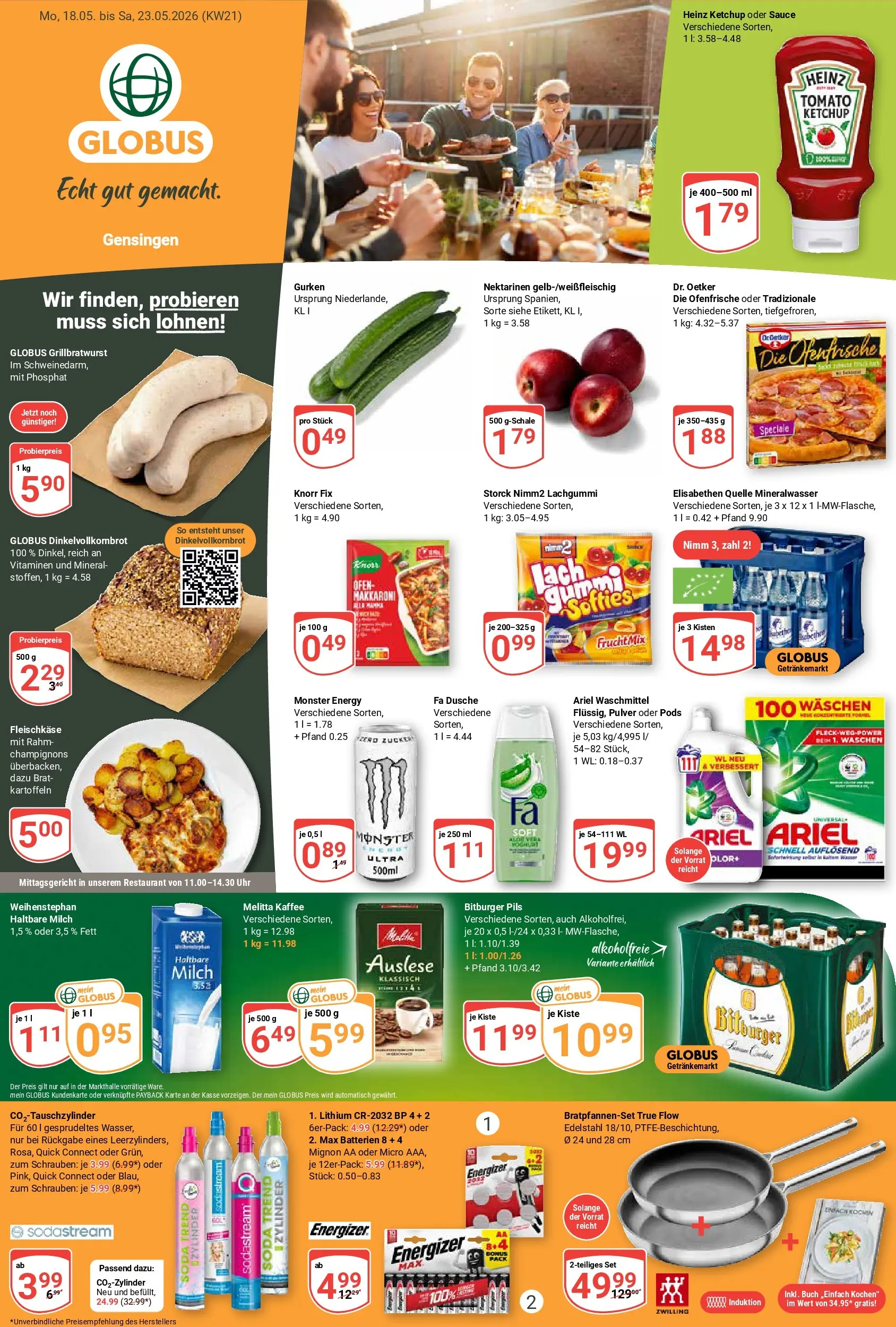 Globus Prospekt Gensingen	 (ab 17.05.2026) » Angebote online | Seite: 1 | Produkte: Ofen, Knorr fix, Knorr, Mineralwasser