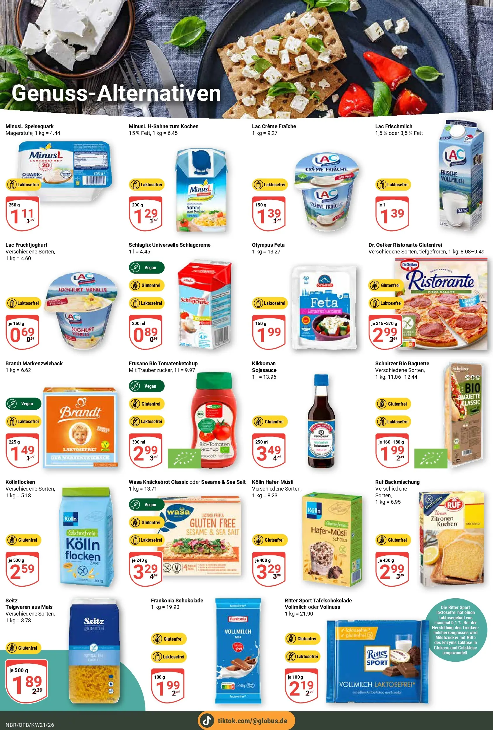 Globus Prospekt Neubrandenburg	 (ab 17.05.2026) » Angebote online | Seite: 13 | Produkte: Feta, Creme, Wasa knackebrot, Flocken