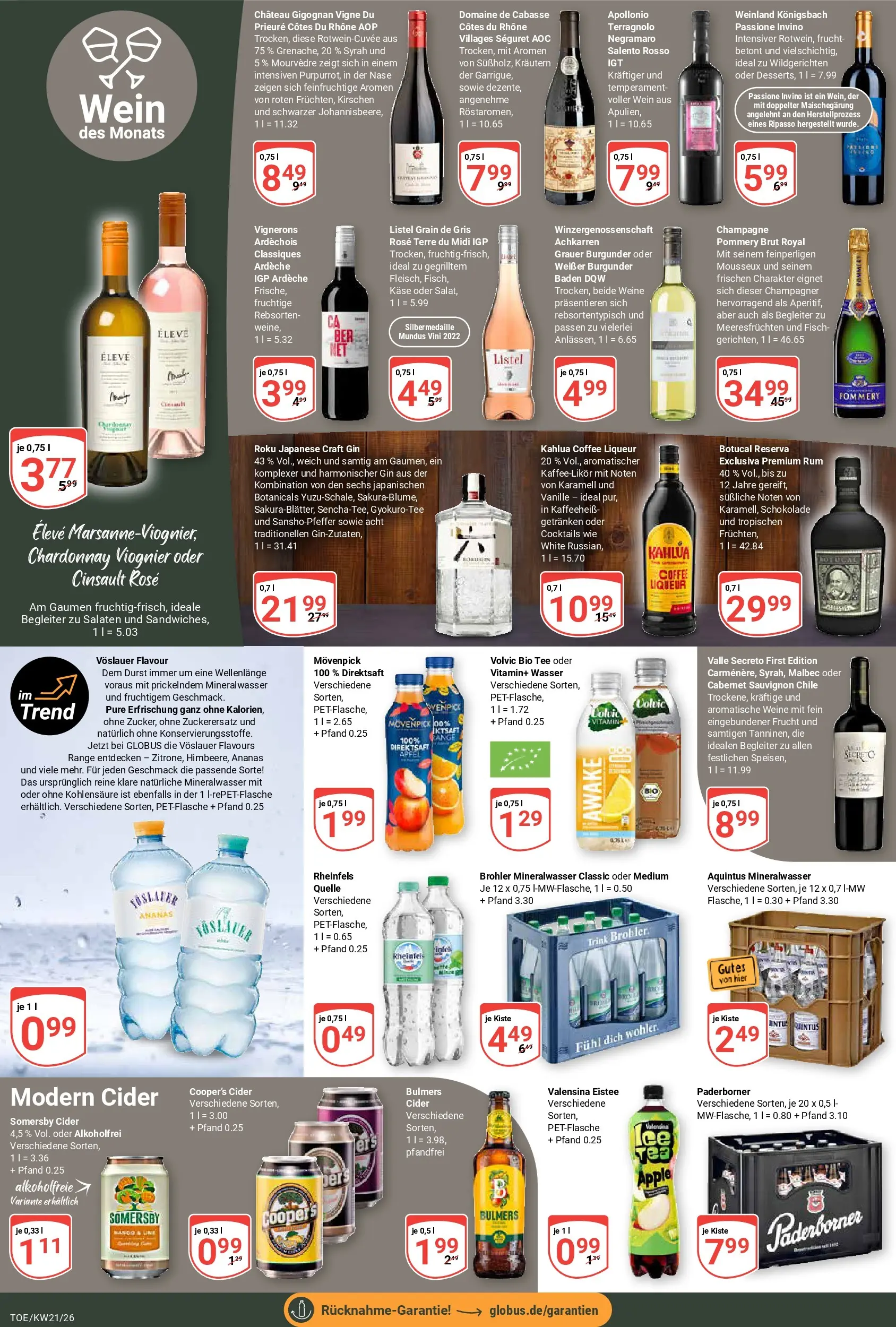 Globus Prospekt Tönisvorst	 (ab 17.05.2026) » Angebote online | Seite: 13 | Produkte: Käse, Apple, Wein, Volvic