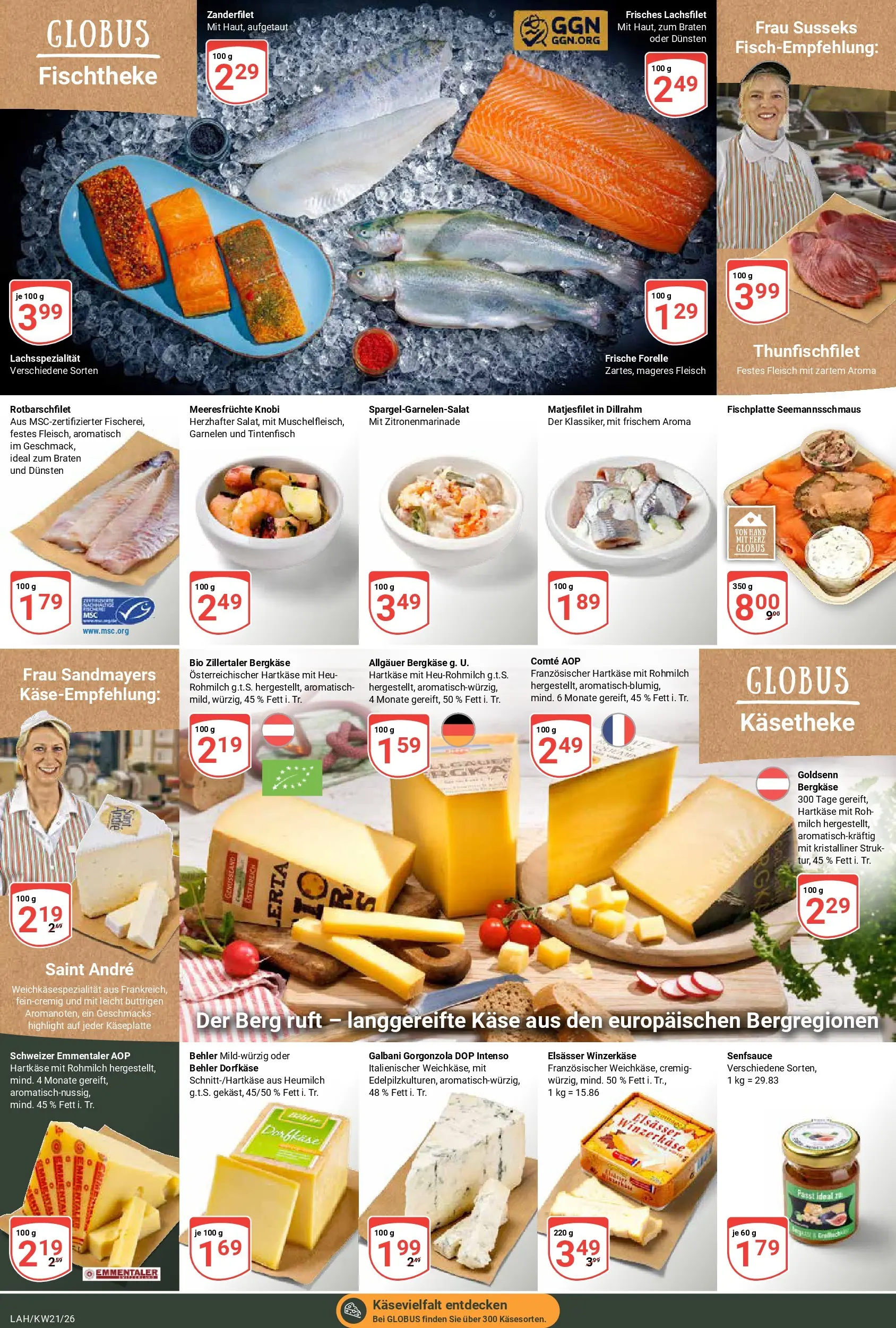 Globus Prospekt Lahnstein	 (ab 17.05.2026) » Angebote online | Seite: 9 | Produkte: Käse, Garnelen, Meeresfrüchte, Fleisch