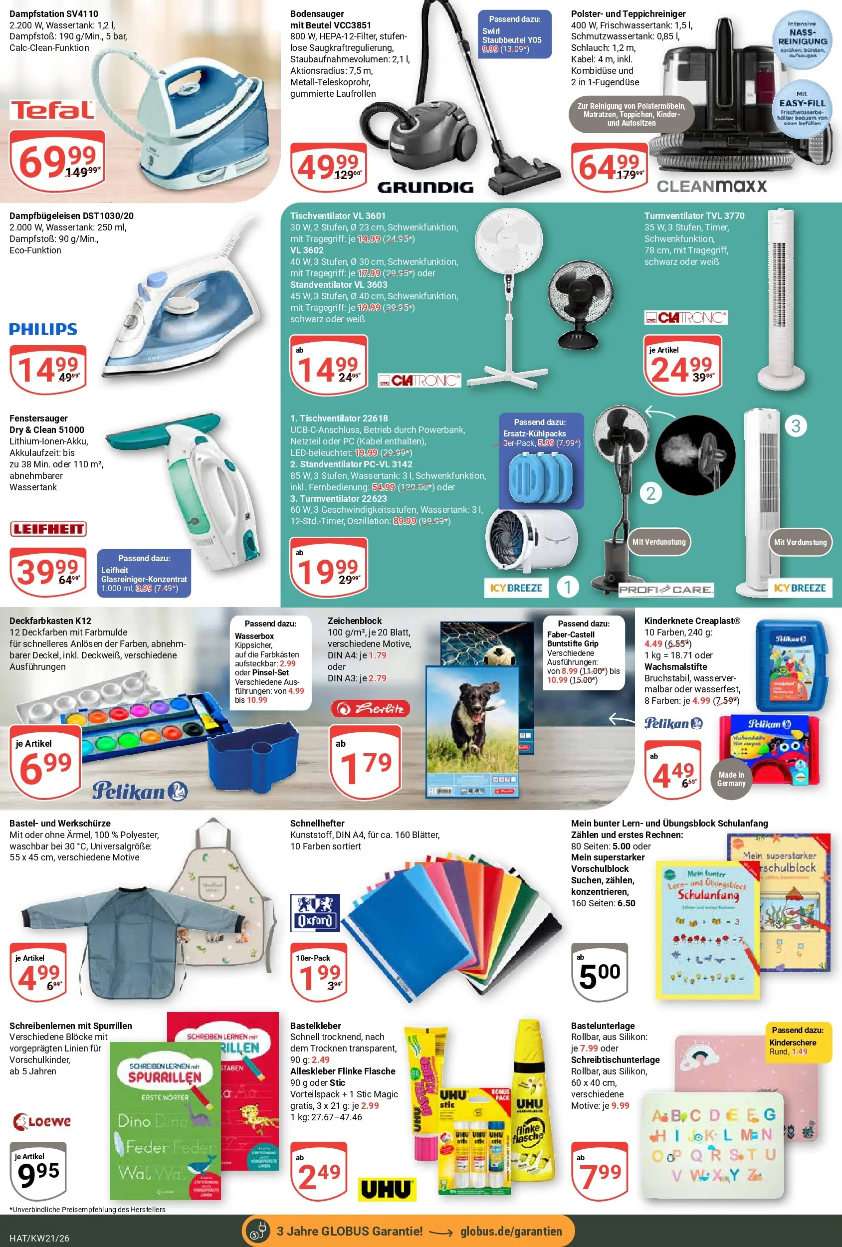 Globus Prospekt Hattersheim	 (ab 17.05.2026) » Angebote online | Seite: 24 | Produkte: Kabel, Philips, Turmventilator, PC