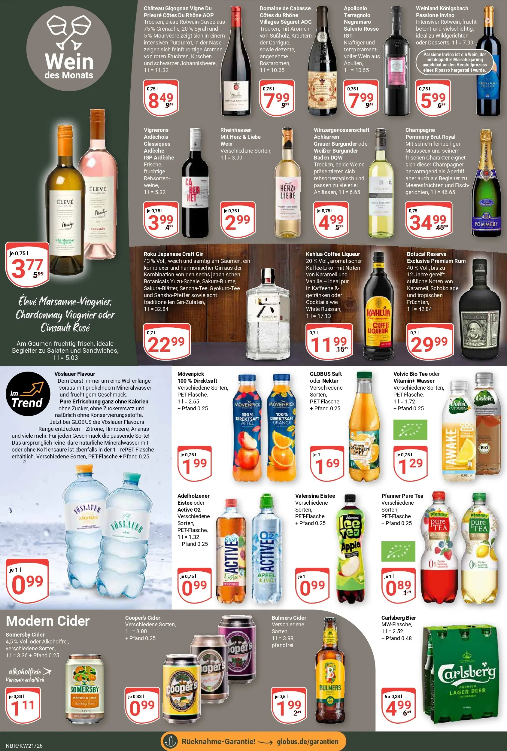 Globus Prospekt Neubrandenburg	 (ab 17.05.2026) » Angebote online | Seite: 15 | Produkte: Carlsberg, Bier, Äpfel, Fisch