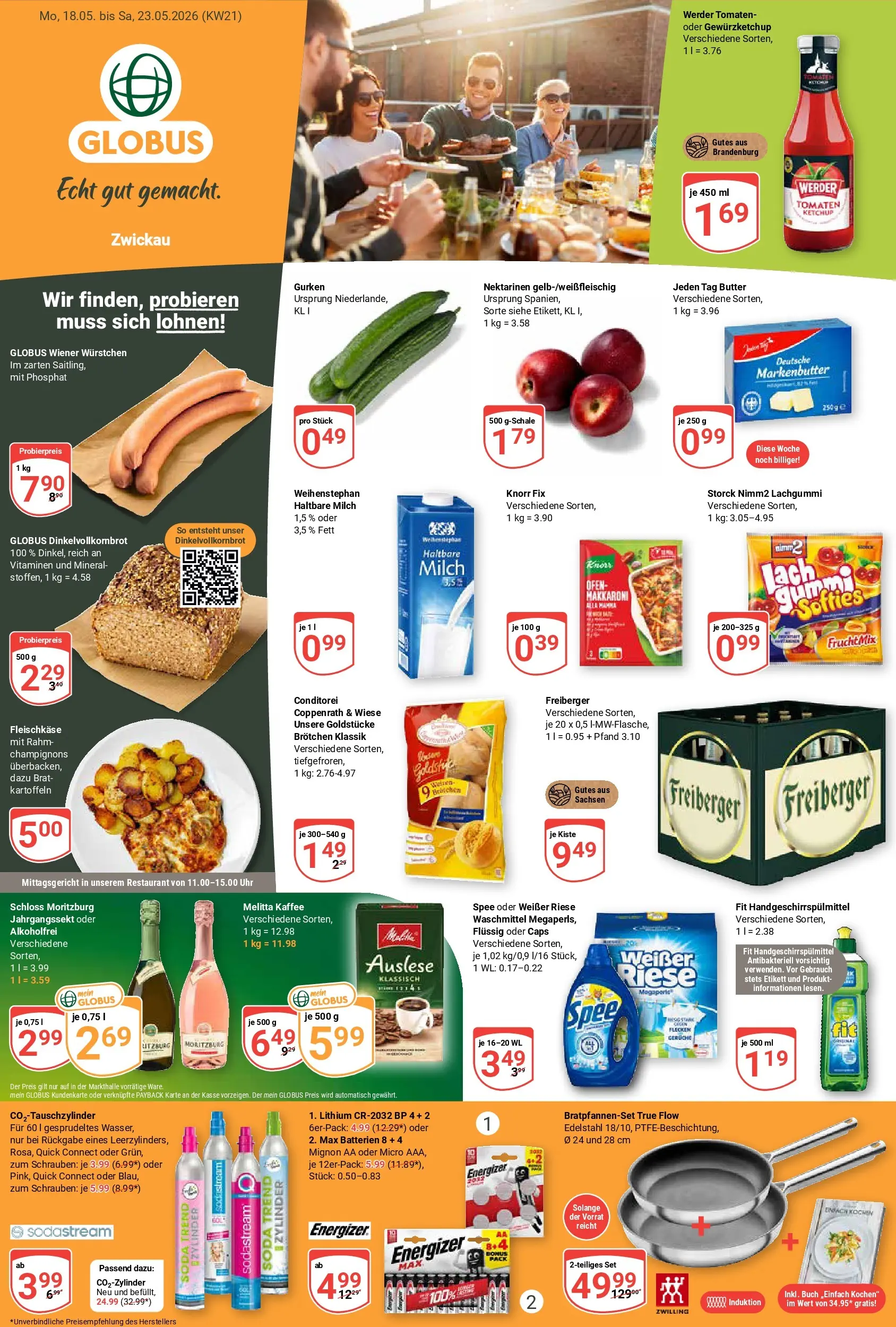 Globus Prospekt Zwickau	 (ab 17.05.2026) » Angebote online | Seite: 4 | Produkte: Melitta kaffee, Milch, Kartoffeln, Ketchup