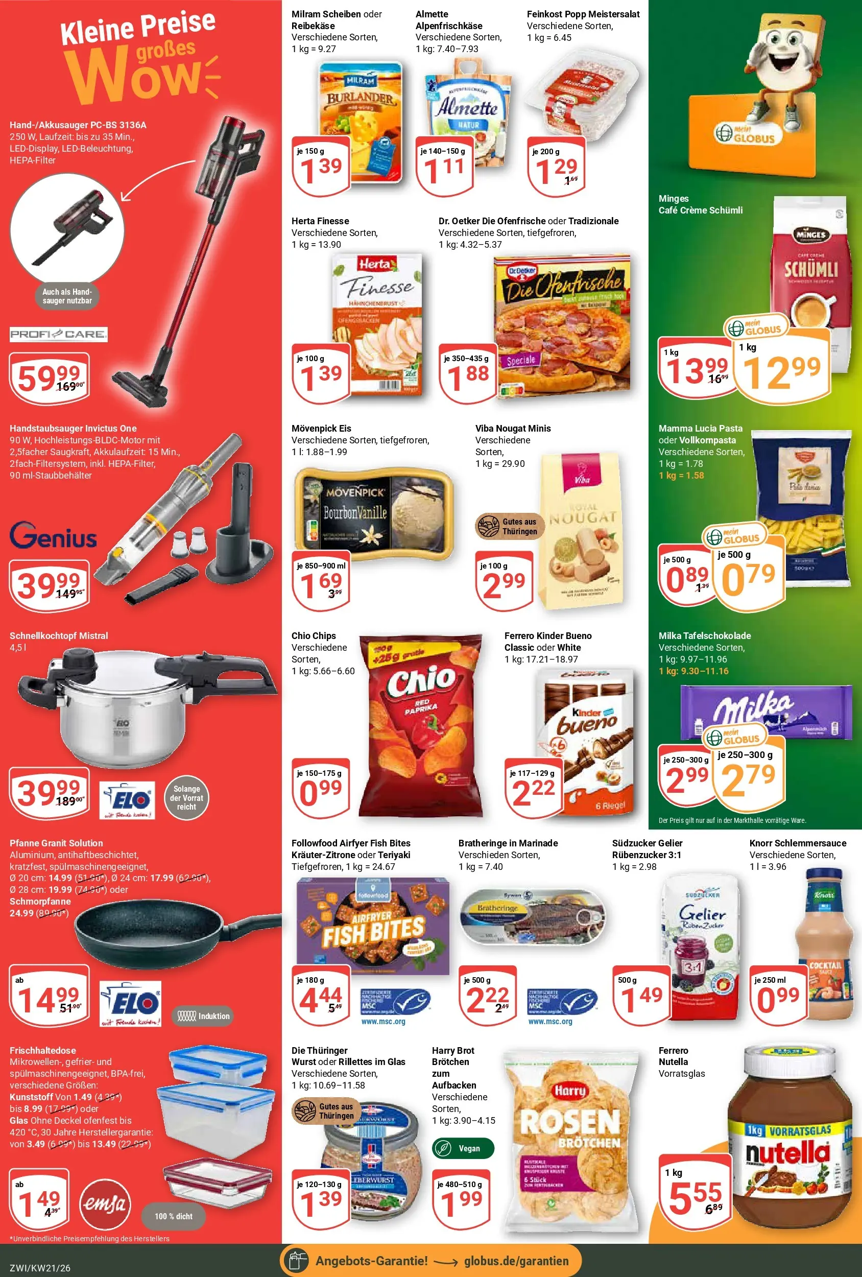 Globus Prospekt Zwickau	 (ab 17.05.2026) » Angebote online | Seite: 5 | Produkte: Almette, Nutella, Paprika, Eis