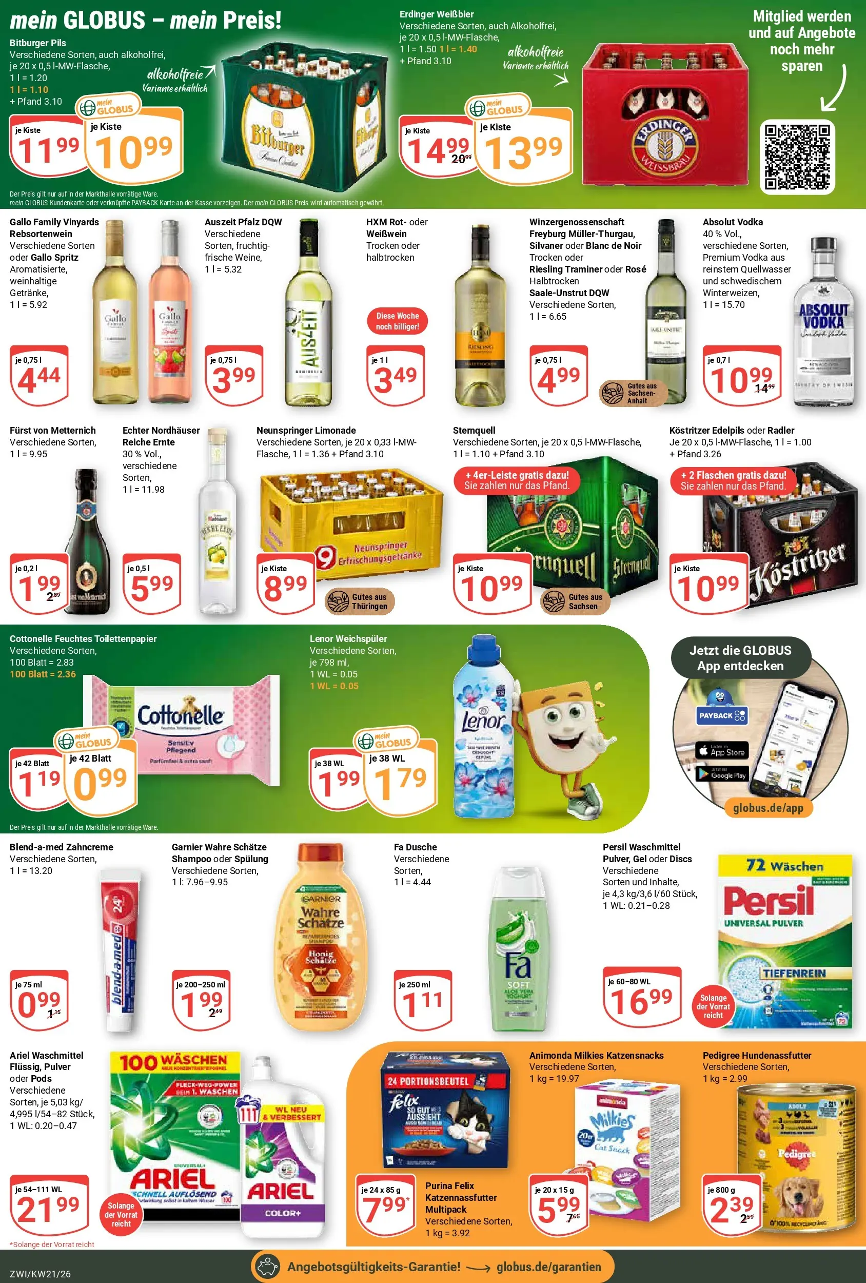 Globus Prospekt Zwickau	 (ab 17.05.2026) » Angebote online | Seite: 7 | Produkte: Weißbier, Pedigree, Vodka, Persil