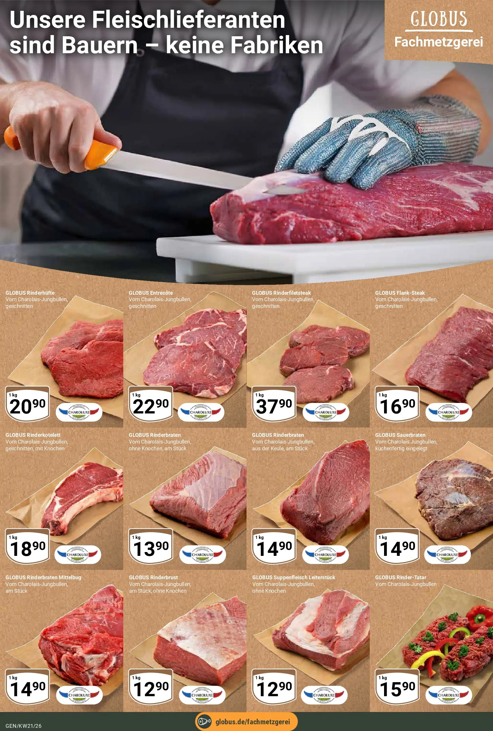 Globus Prospekt Gensingen	 (ab 17.05.2026) » Angebote online | Seite: 9 | Produkte: Rinderbraten, Entrecote, Suppenfleisch