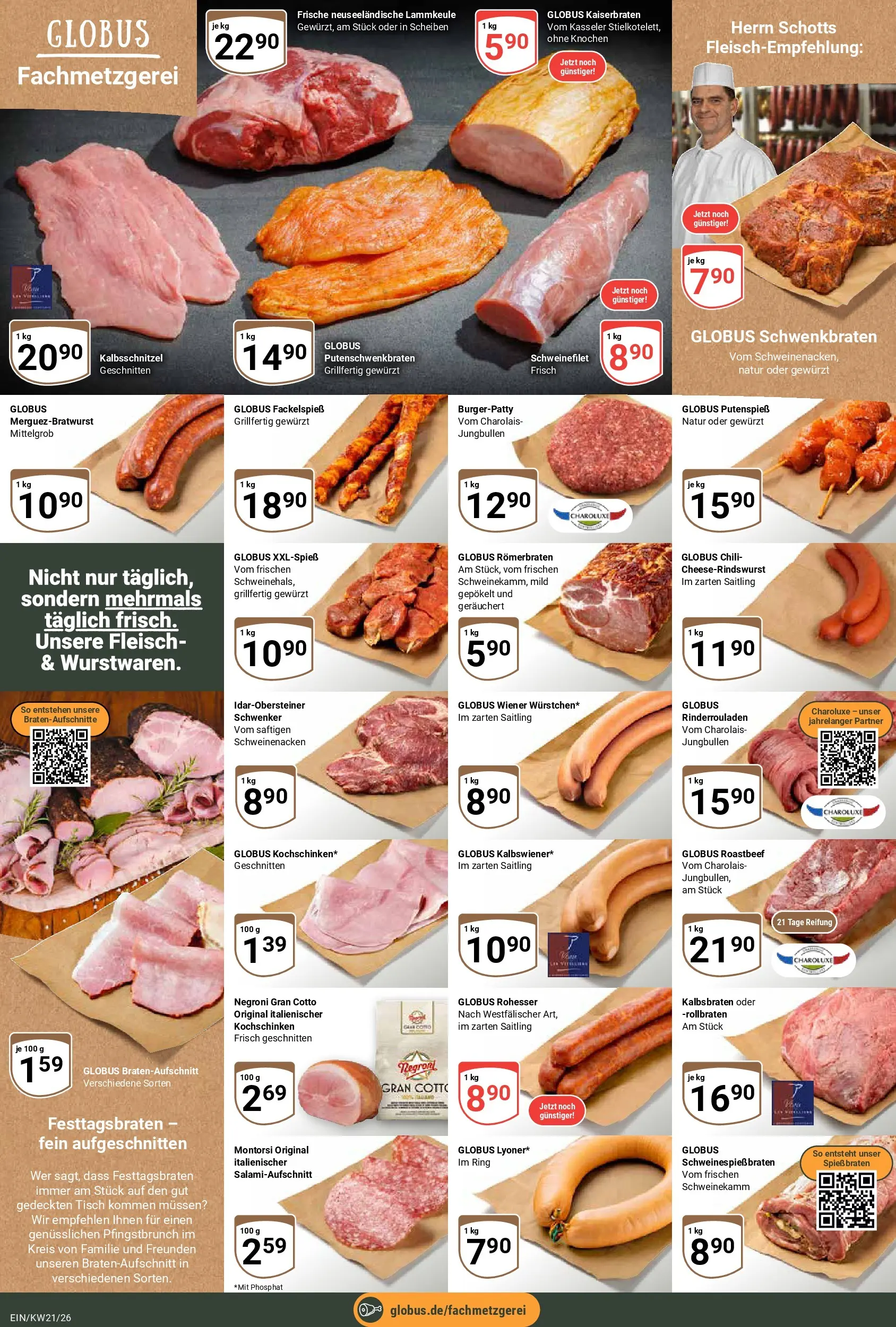 Globus Prospekt Homburg-Einöd	 (ab 17.05.2026) » Angebote online | Seite: 8 | Produkte: Rinderrouladen, Lammkeule, Tisch, Roastbeef