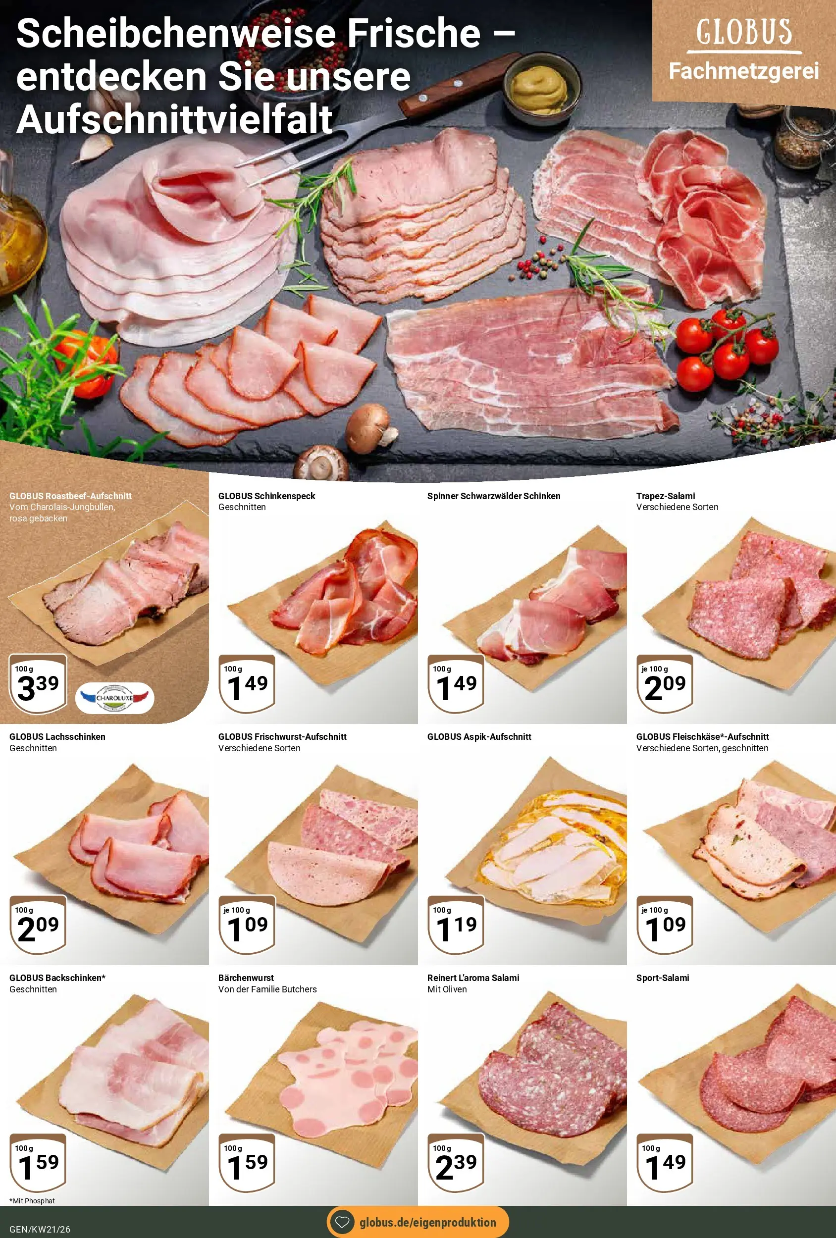 Globus Prospekt Gensingen	 (ab 17.05.2026) » Angebote online | Seite: 10 | Produkte: Salami, Schinken