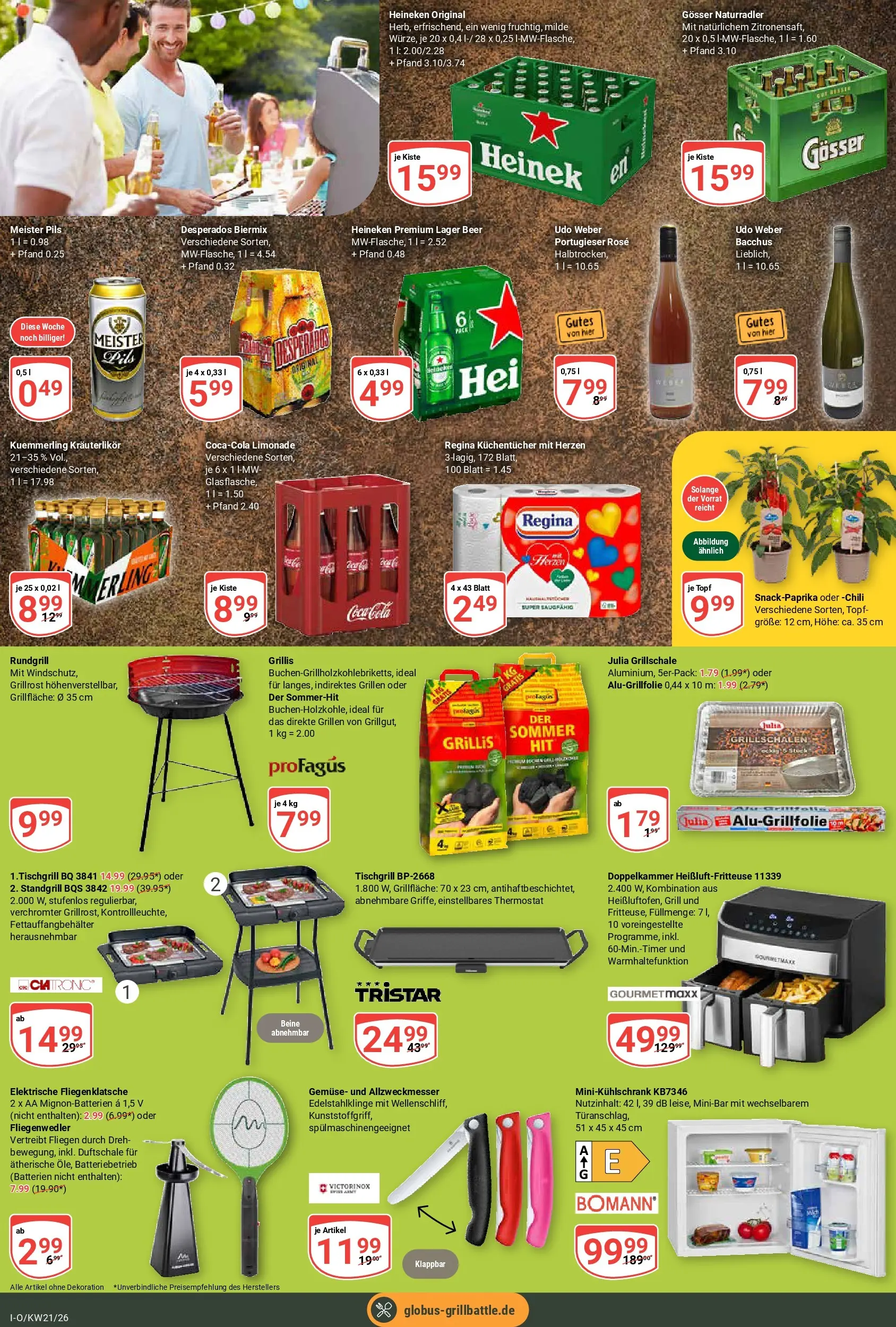 Globus Prospekt Idar-Oberstein	 (ab 17.05.2026) » Angebote online | Seite: 23 | Produkte: Grill, Cola, Heineken, Heißluftfritteuse