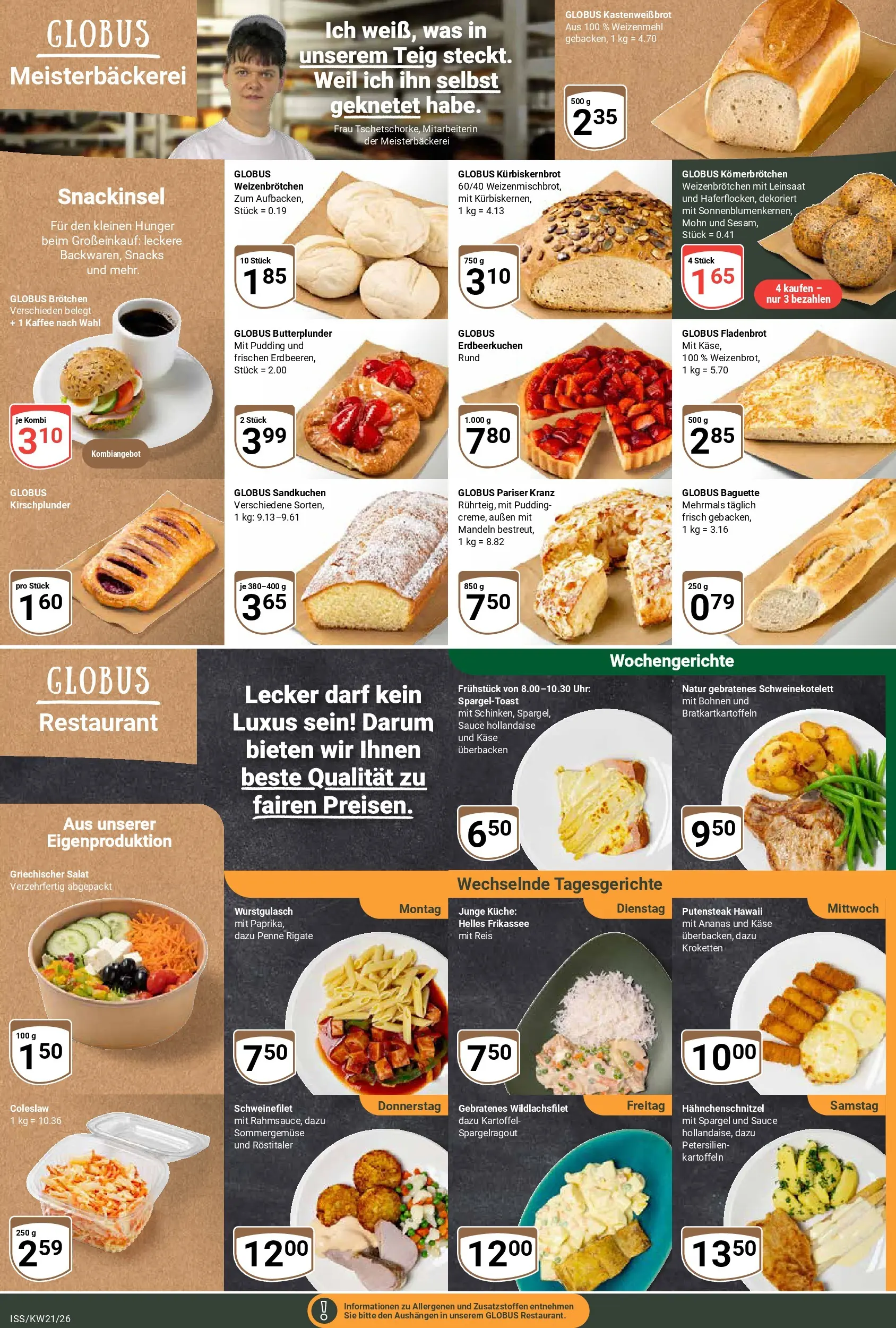 Globus Prospekt Isserstedt	 (ab 17.05.2026) » Angebote online | Seite: 9 | Produkte: Käse, Baguette, Ananas, Schweinefilet