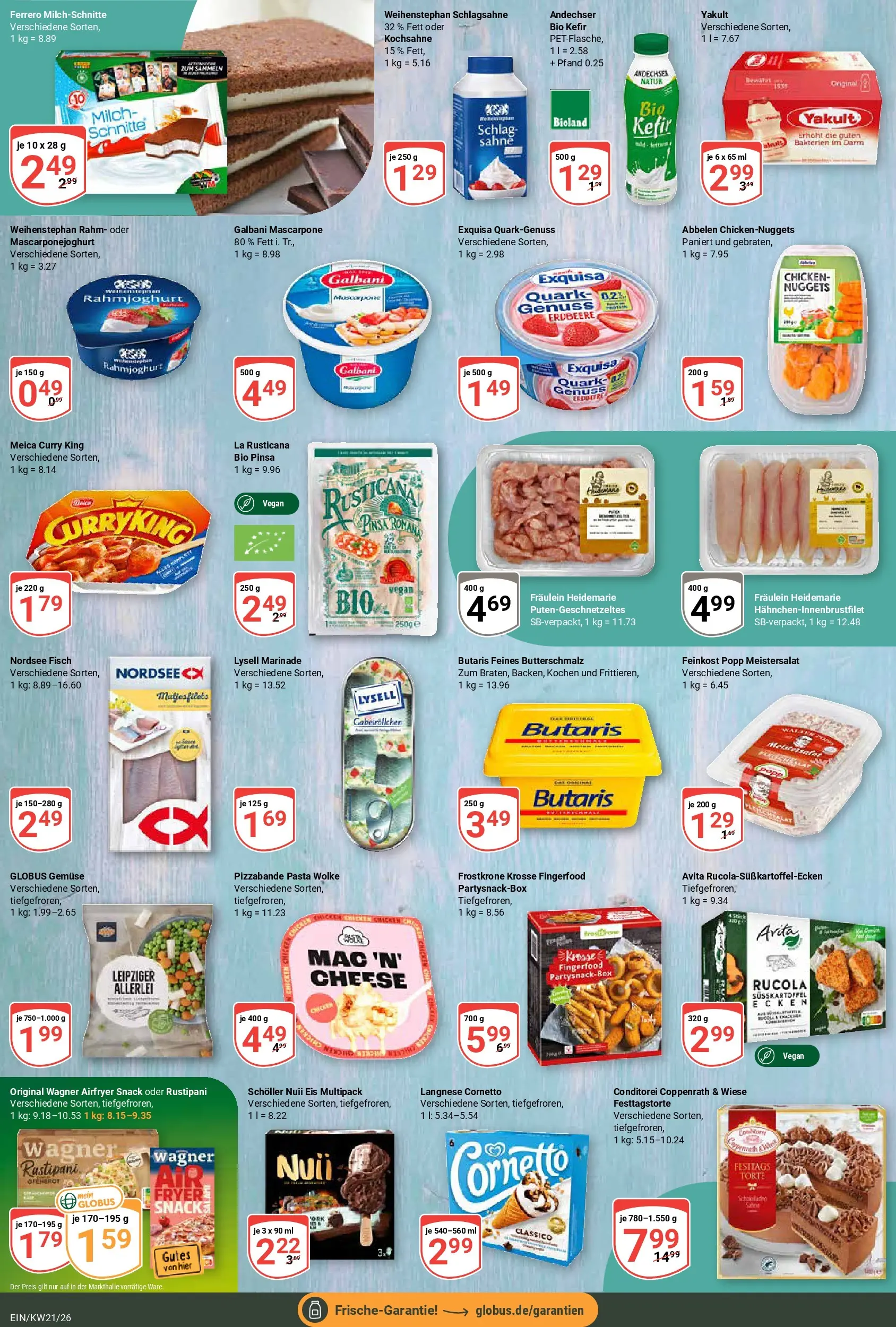 Globus Prospekt Homburg-Einöd	 (ab 17.05.2026) » Angebote online | Seite: 10 | Produkte: Kefir, Fisch, Pasta, Ferrero milchschnitte