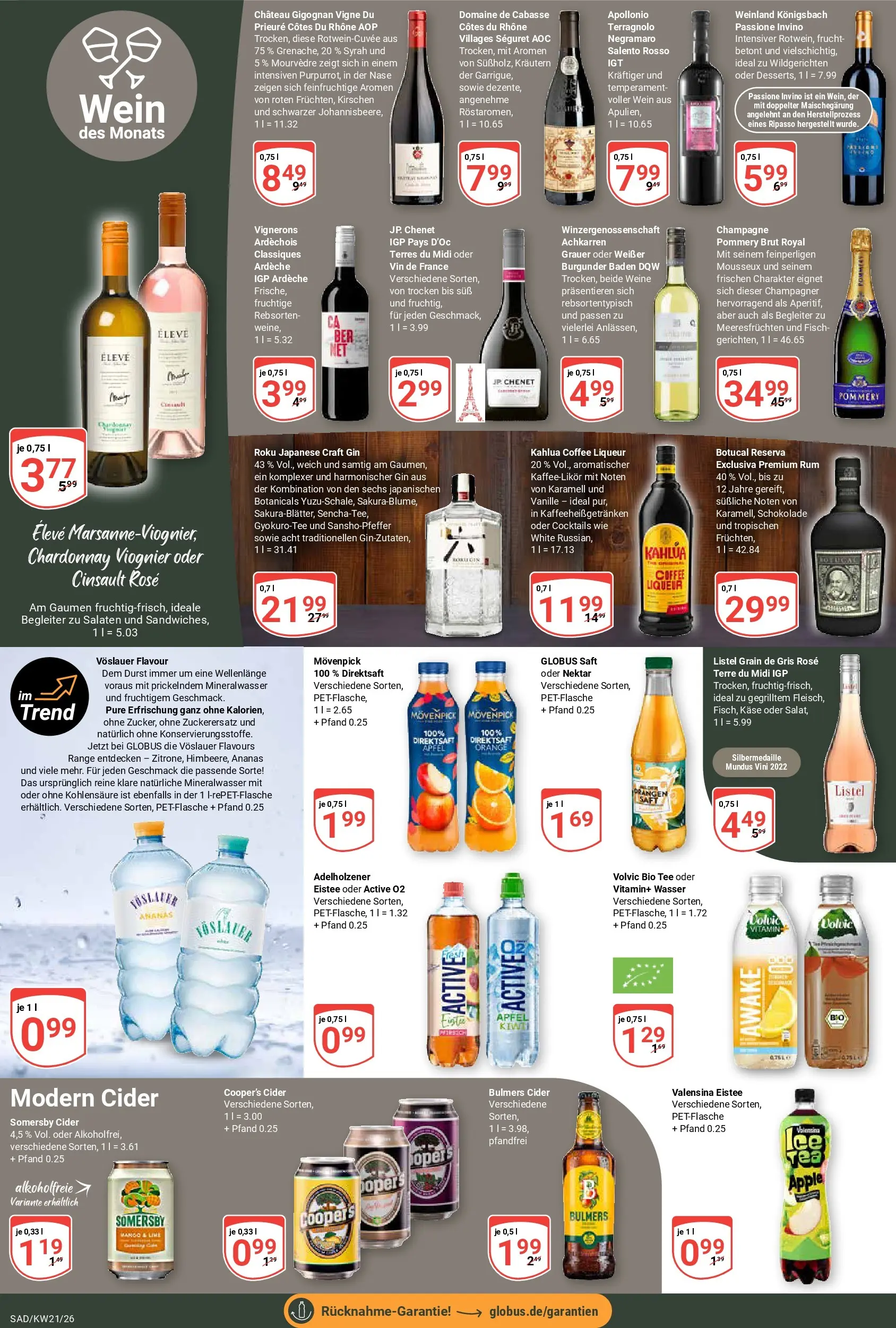 Globus Prospekt Schwandorf	 (ab 17.05.2026) » Angebote online | Seite: 15 | Produkte: Rum, Ananas, Kirschen, Gin