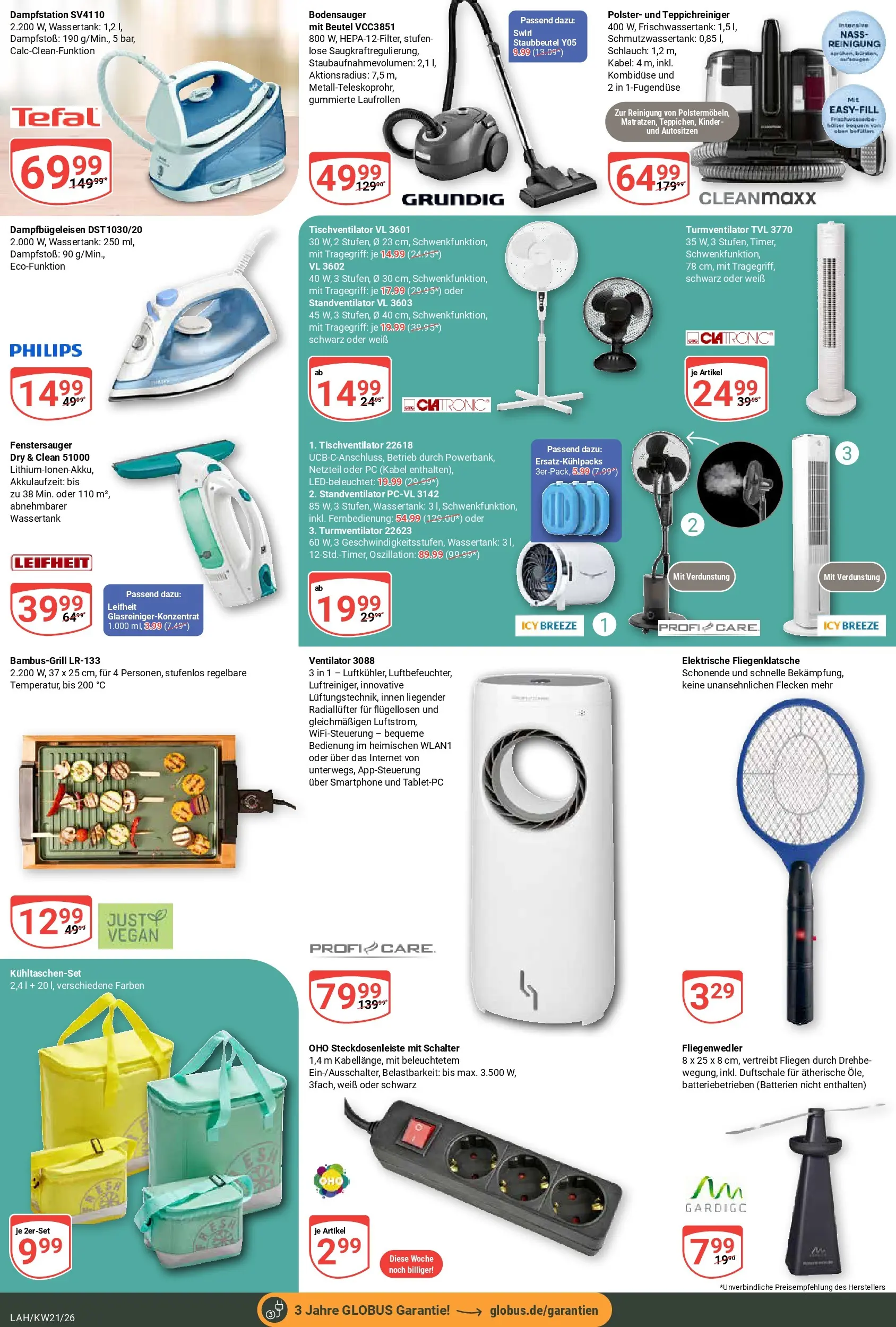 Globus Prospekt Lahnstein	 (ab 17.05.2026) » Angebote online | Seite: 24 | Produkte: Kabel, Ventilator, Smartphone, PC