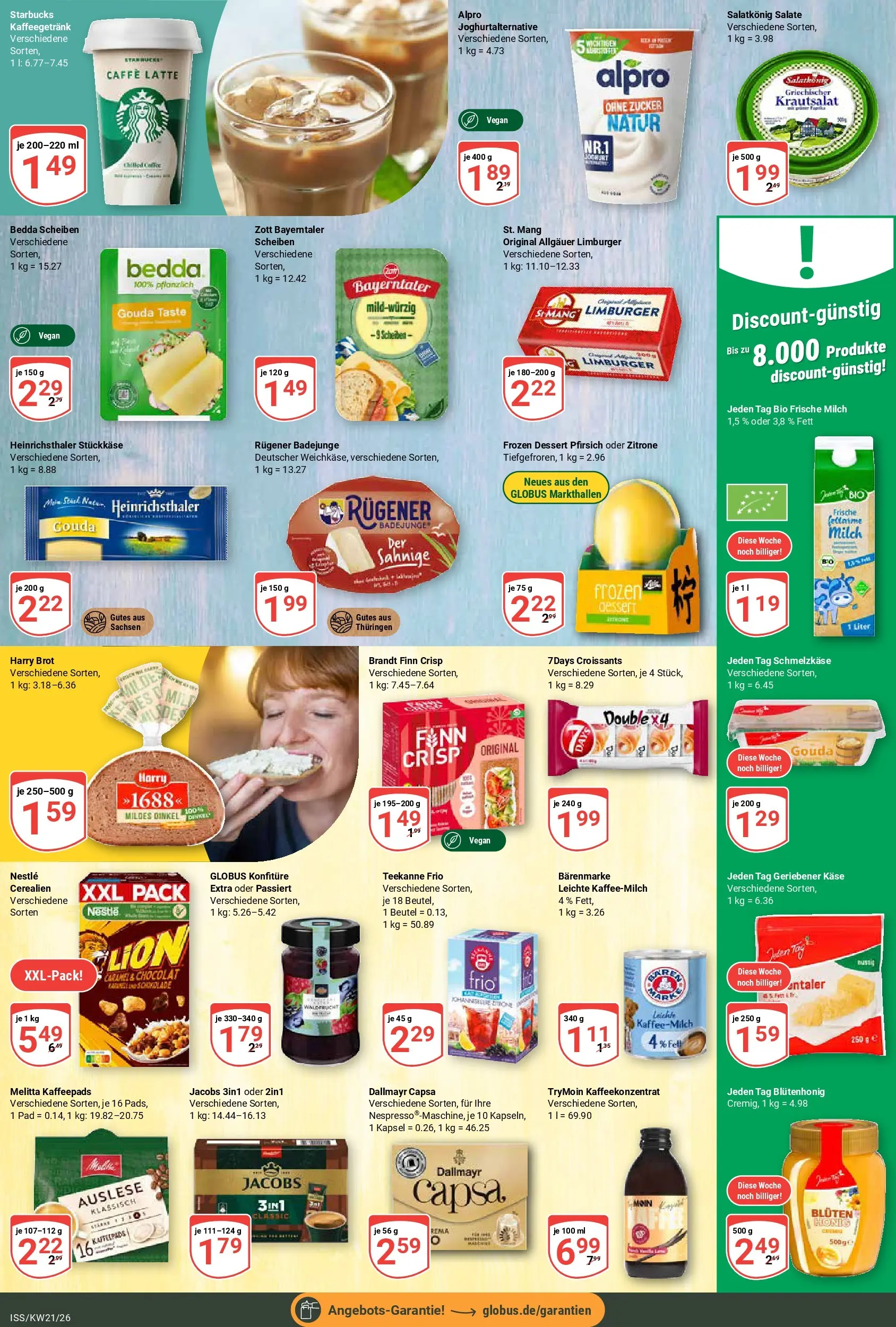 Globus Prospekt Isserstedt	 (ab 17.05.2026) » Angebote online | Seite: 14 | Produkte: Kaffeepads, Käse, Teekanne, Brot
