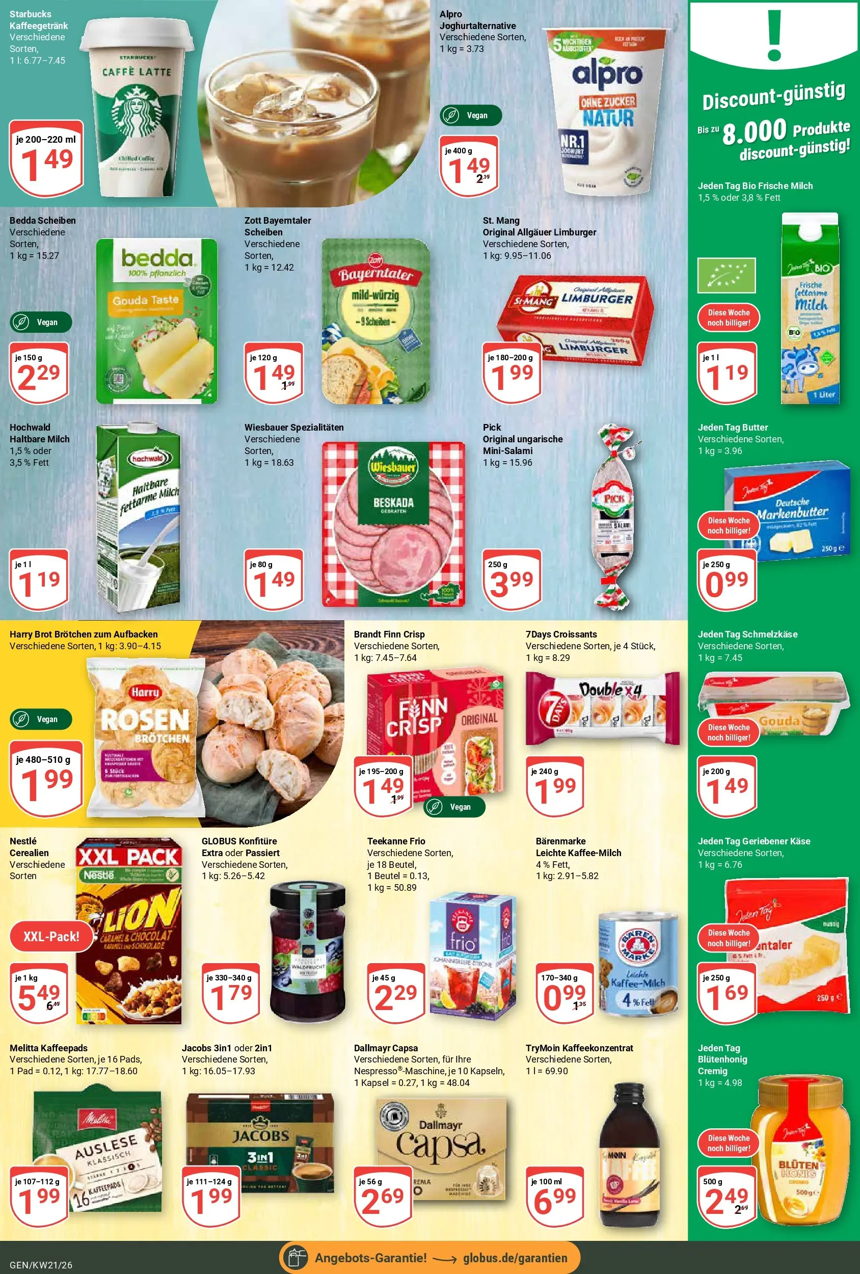 Globus Prospekt Gensingen	 (ab 17.05.2026) » Angebote online | Seite: 17 | Produkte: Kaffee, Dallmayr, Alpro, Zucker