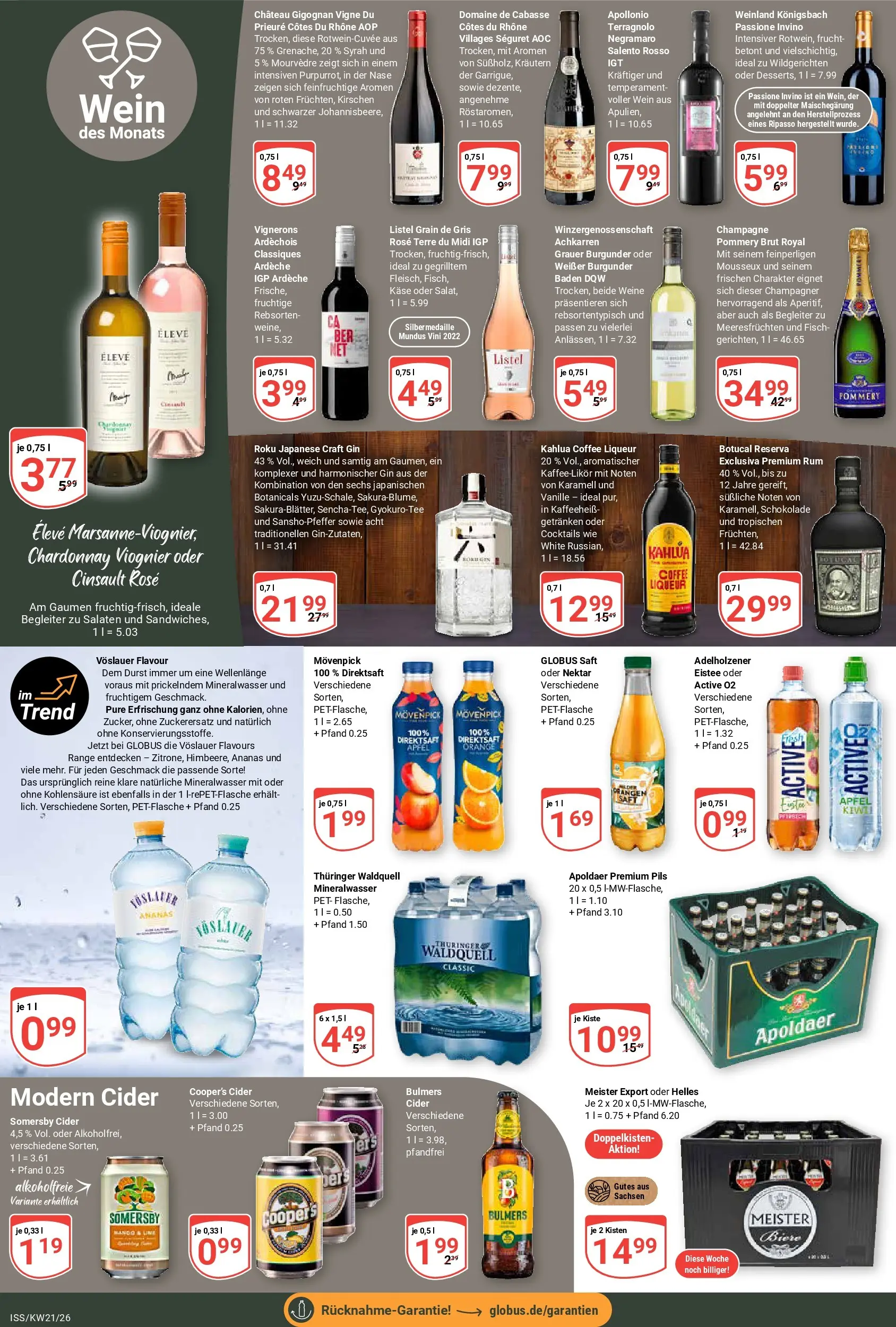 Globus Prospekt Isserstedt	 (ab 17.05.2026) » Angebote online | Seite: 18 | Produkte: Käse, Rum, Orangen, Ananas