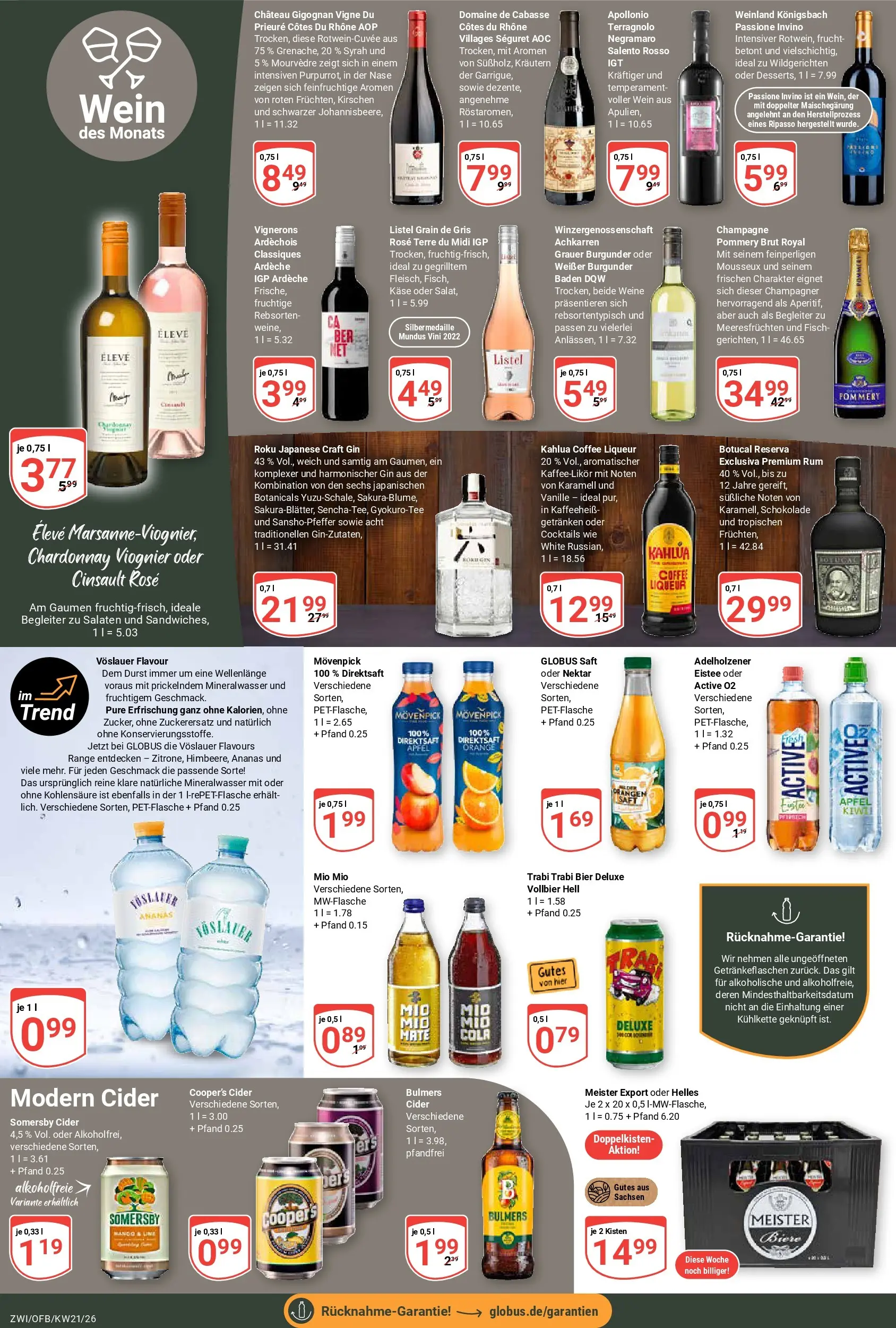 Globus Prospekt Zwickau	 (ab 17.05.2026) » Angebote online | Seite: 19 | Produkte: Schokolade, Bier, Rum, Ananas