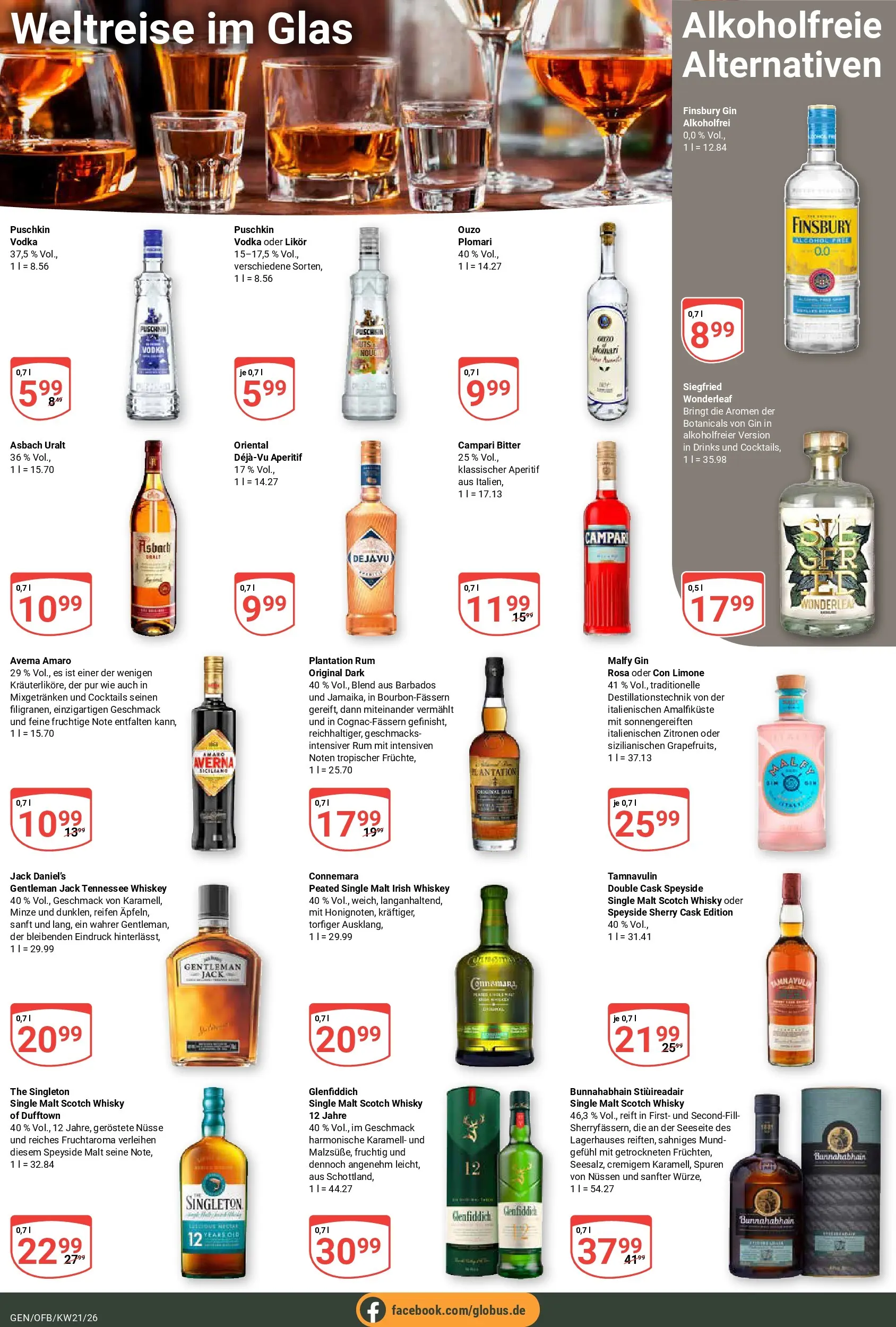 Globus Prospekt Gensingen	 (ab 17.05.2026) » Angebote online | Seite: 22 | Produkte: Whisky, Ouzo, Campari, Rum