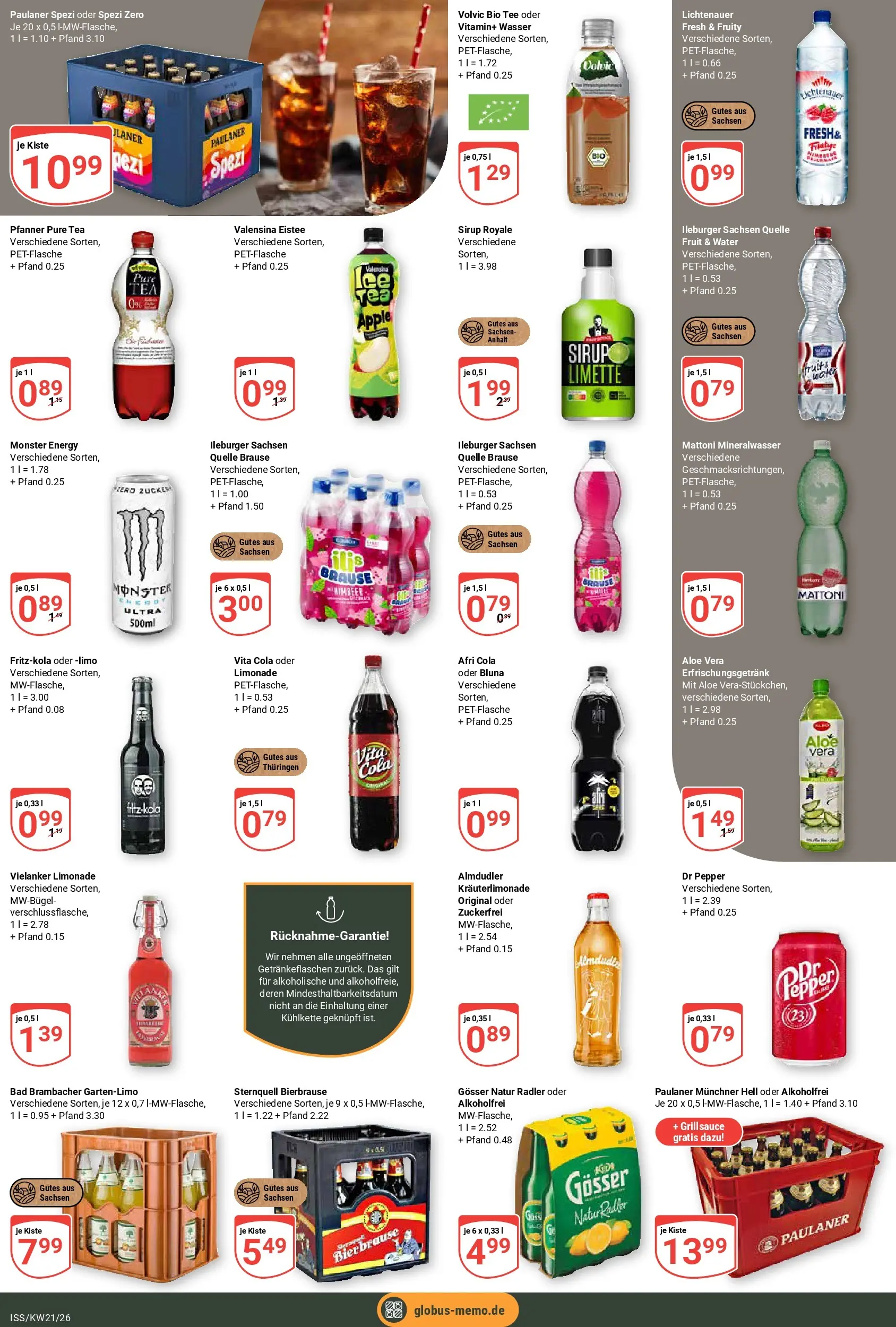 Globus Prospekt Isserstedt	 (ab 17.05.2026) » Angebote online | Seite: 20 | Produkte: Grill, Monster, Wasser, Tee