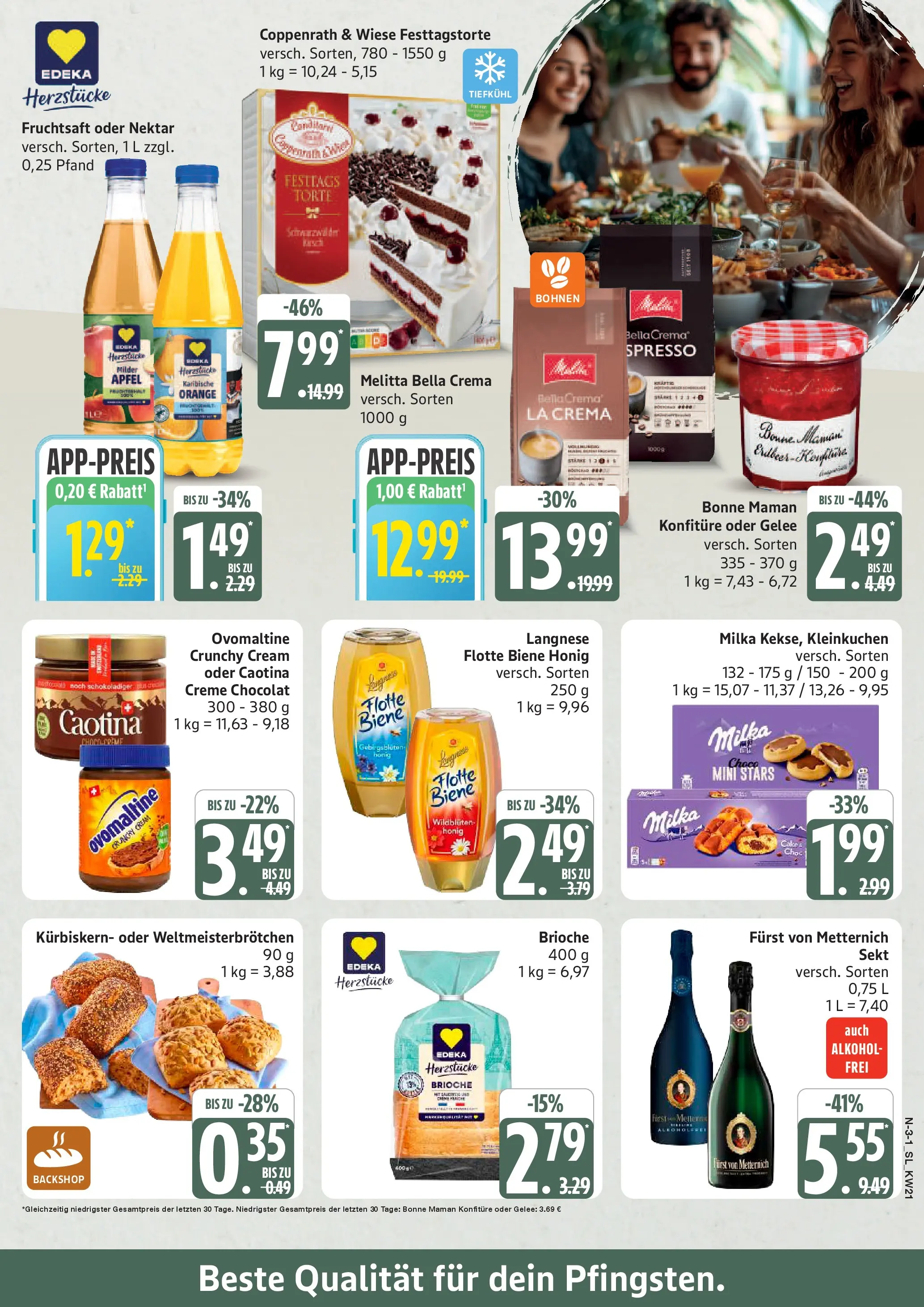 Edeka prospekt Schleswig	 (ab 17.05.2026) » Angebote Online | Seite: 3 | Produkte: Melitta, Ovomaltine, Milka, Creme