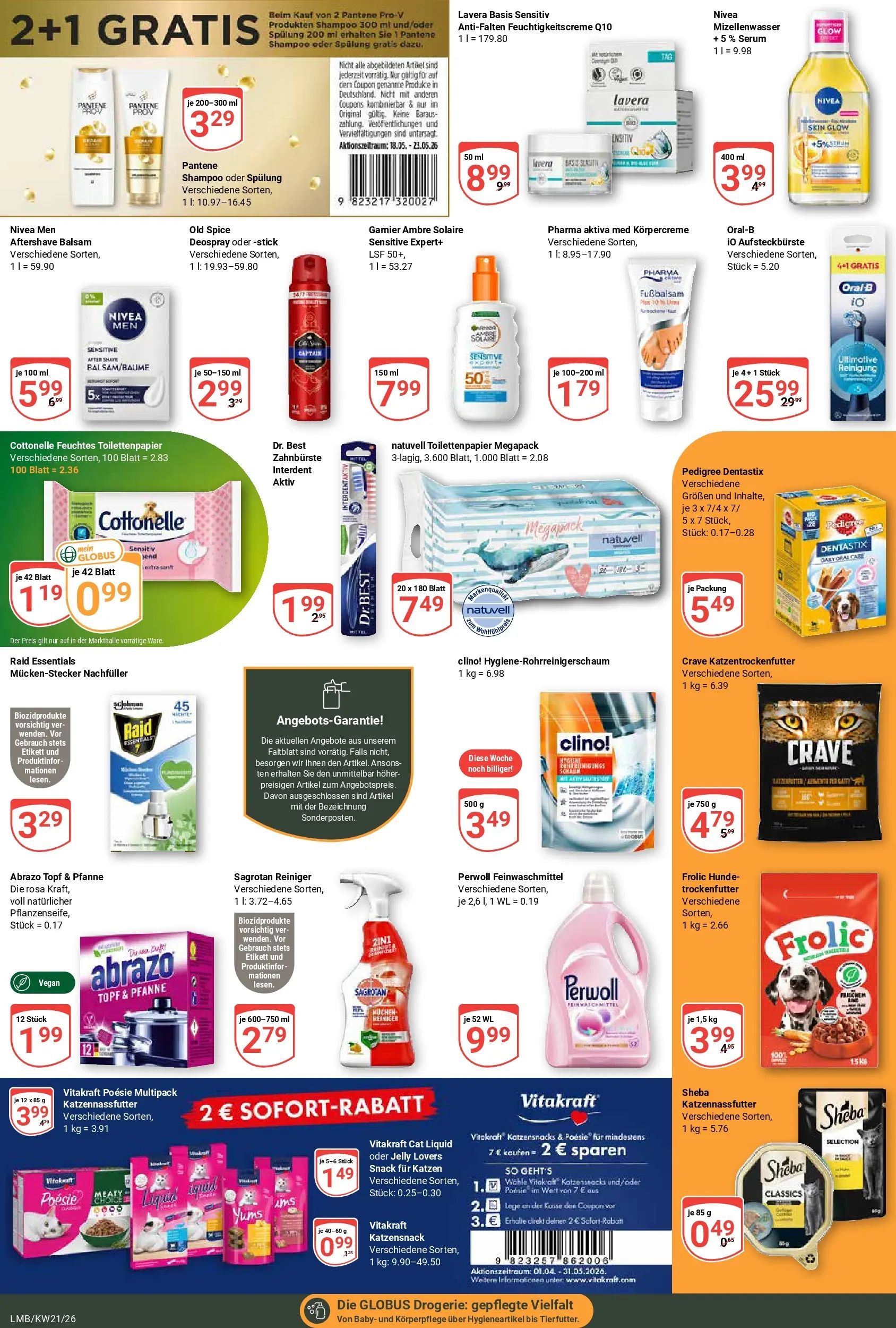 Globus Prospekt Limburg	 (ab 17.05.2026) » Angebote online | Seite: 19 | Produkte: Spülung, Mizellenwasser, Körpercreme, Waschmittel