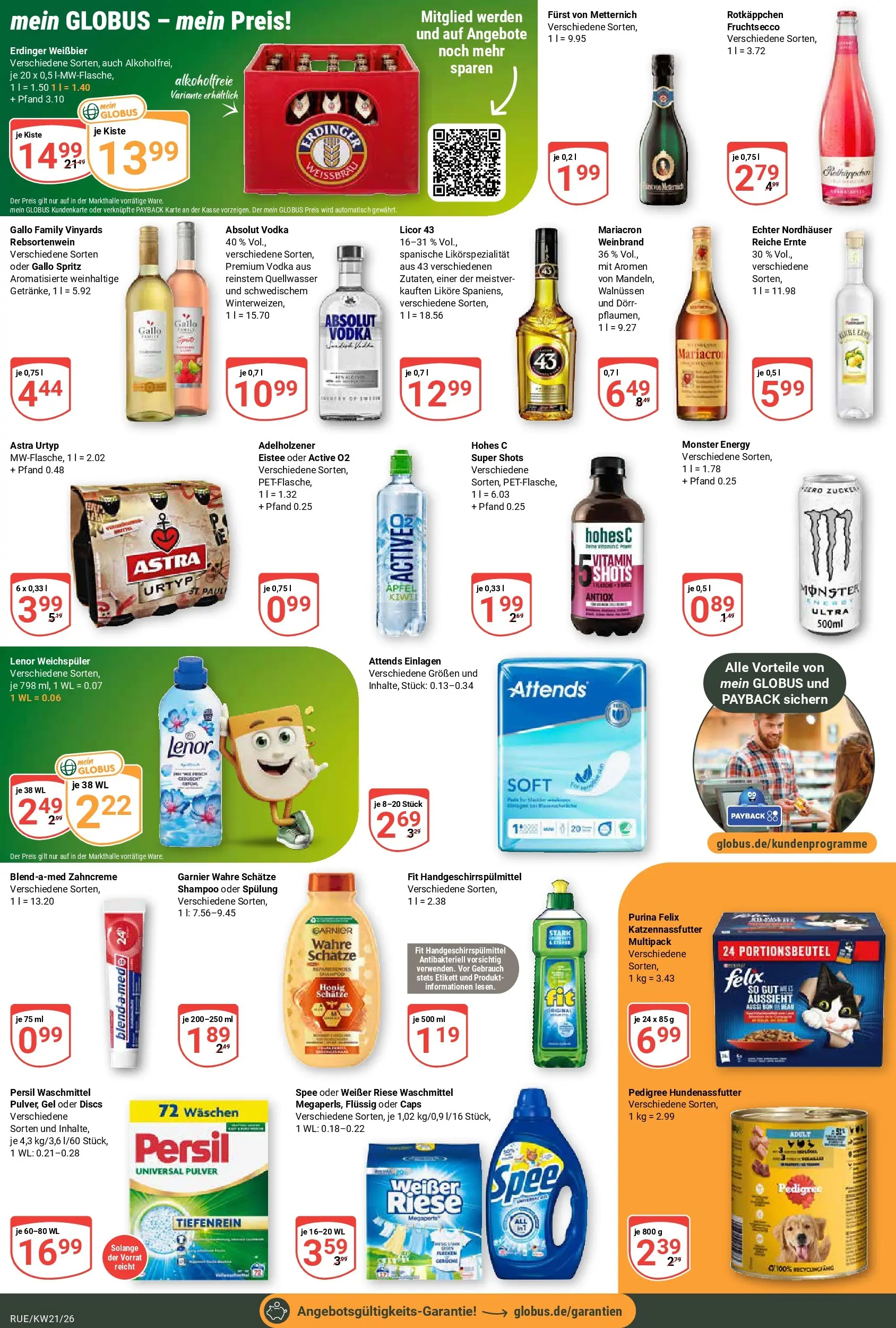 Globus Prospekt Rüsselsheim	 (ab 17.05.2026) » Angebote online | Seite: 3 | Produkte: Shampoo, Spülung, Mariacron, Monster
