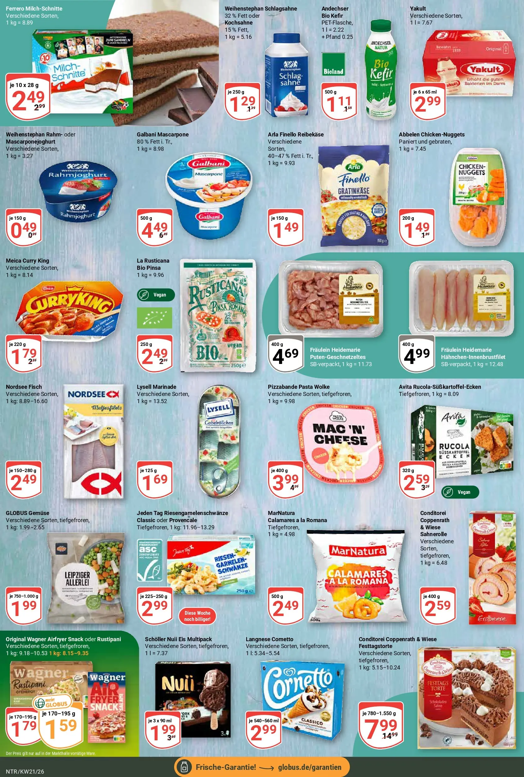Globus Prospekt Neutraubling	 (ab 17.05.2026) » Angebote online | Seite: 9 | Produkte: Kefir, Milch, Sahne, Ferrero milchschnitte