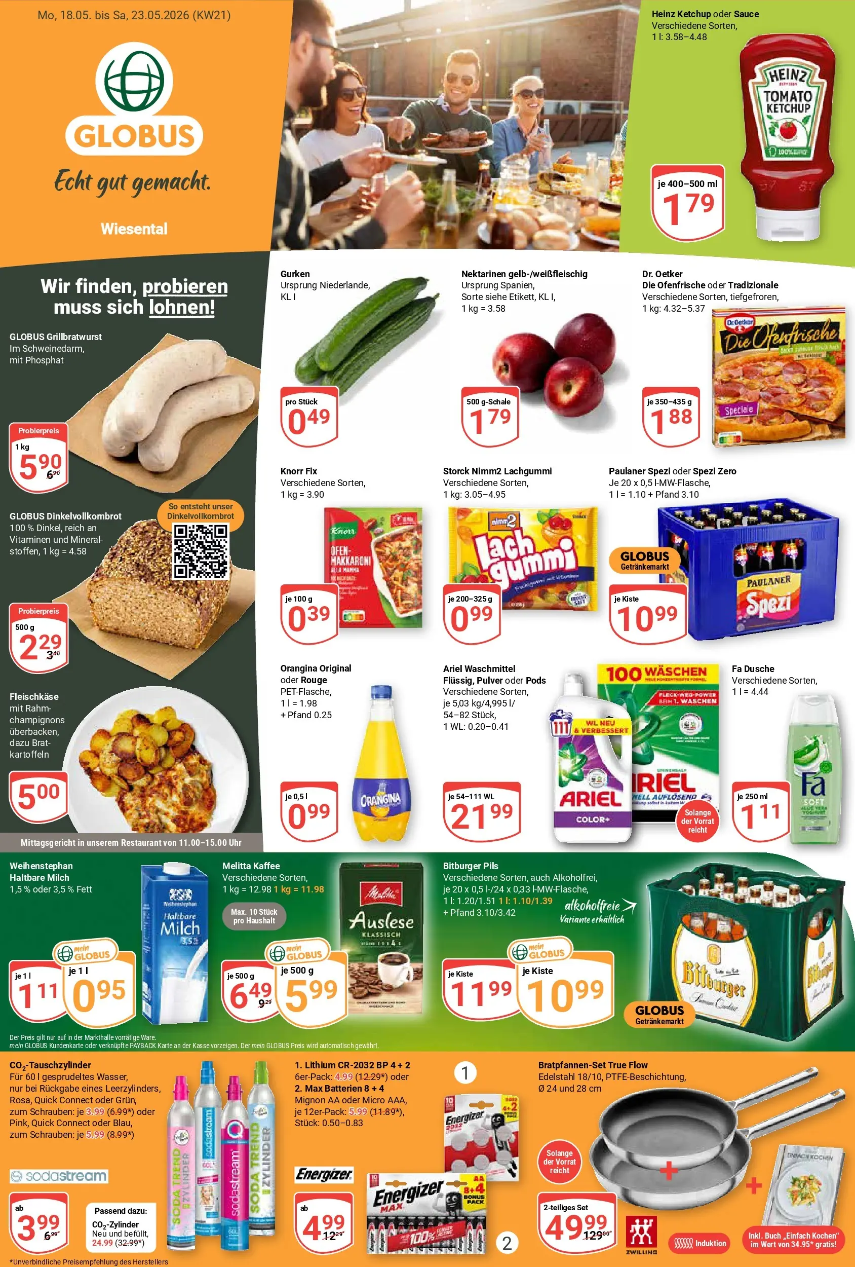 Globus Prospekt Waghäusel	 (ab 17.05.2026) » Angebote online | Seite: 1 | Produkte: Ofen, Knorr fix, Ariel, Pils