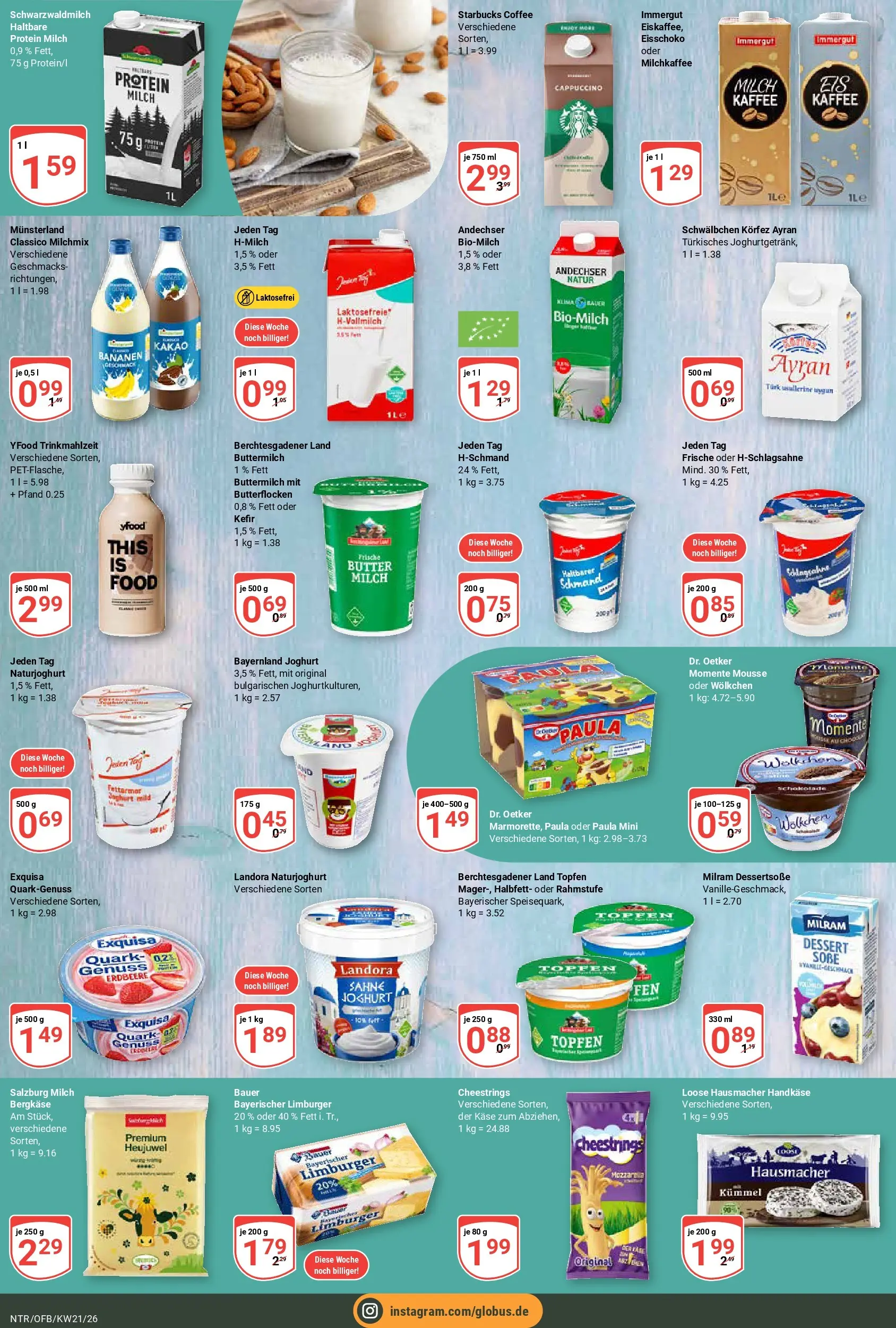 Globus Prospekt Neutraubling	 (ab 17.05.2026) » Angebote online | Seite: 11 | Produkte: Kefir, Quark, Käse, YFood