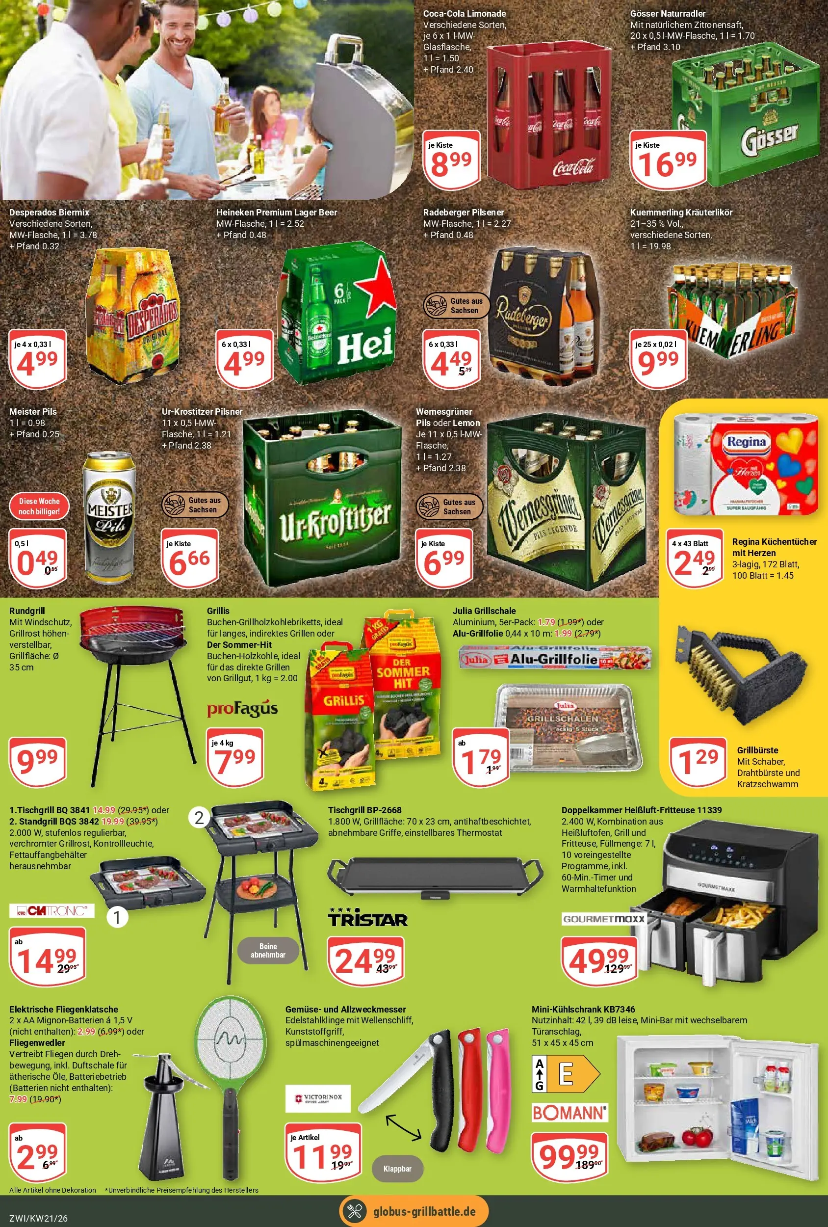 Globus Prospekt Zwickau	 (ab 17.05.2026) » Angebote online | Seite: 28 | Produkte: Cola, Batterien, Desperados, Heißluftfritteuse