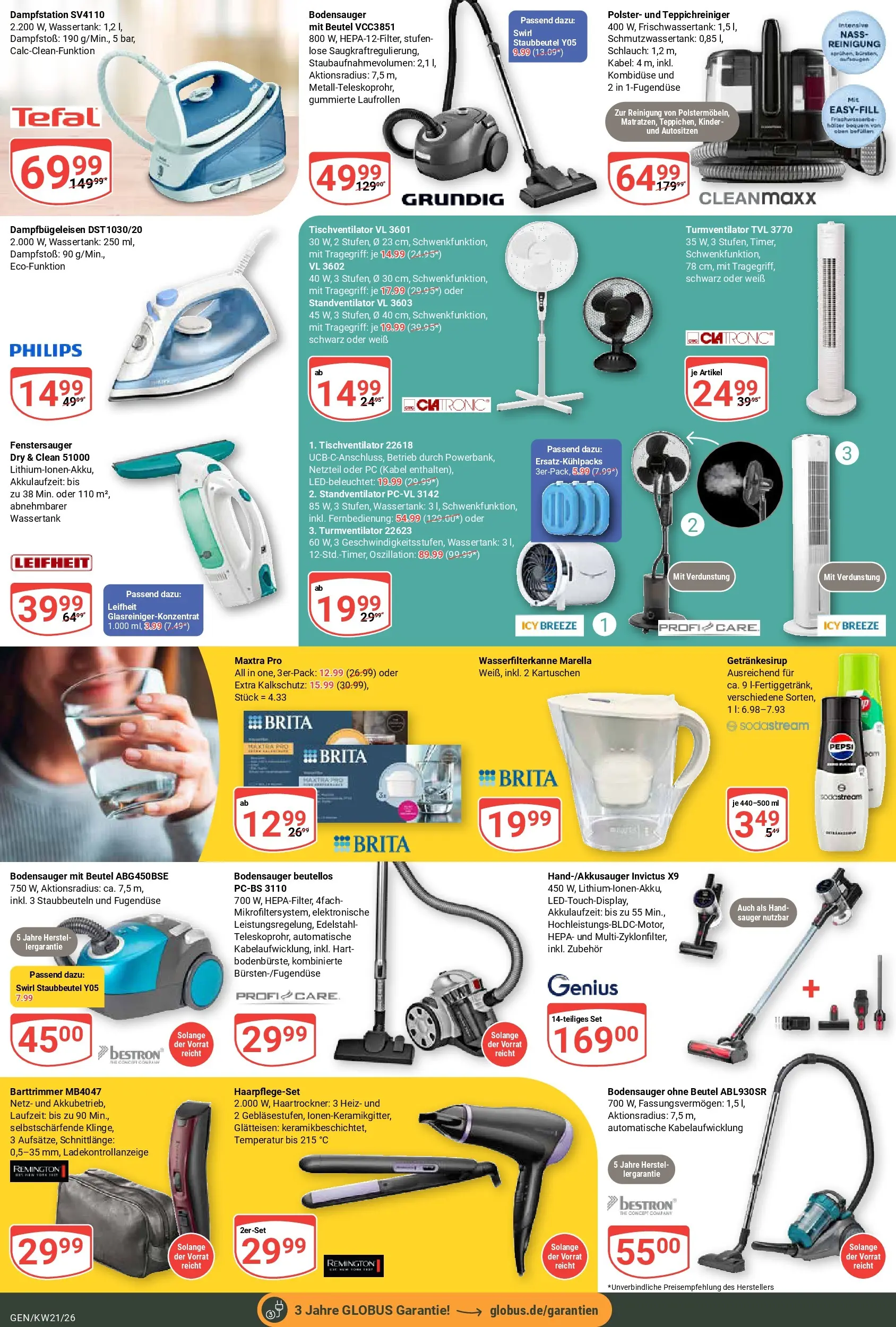 Globus Prospekt Gensingen	 (ab 17.05.2026) » Angebote online | Seite: 31 | Produkte: Kabel, Glätteisen, Turmventilator, PC