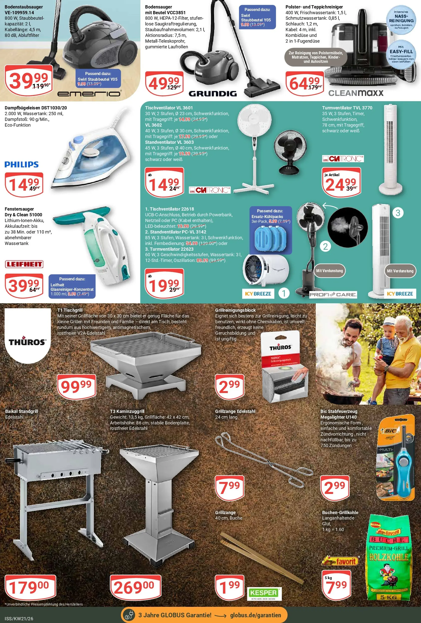 Globus Prospekt Isserstedt	 (ab 17.05.2026) » Angebote online | Seite: 30 | Produkte: Kabel, Philips, Turmventilator, PC