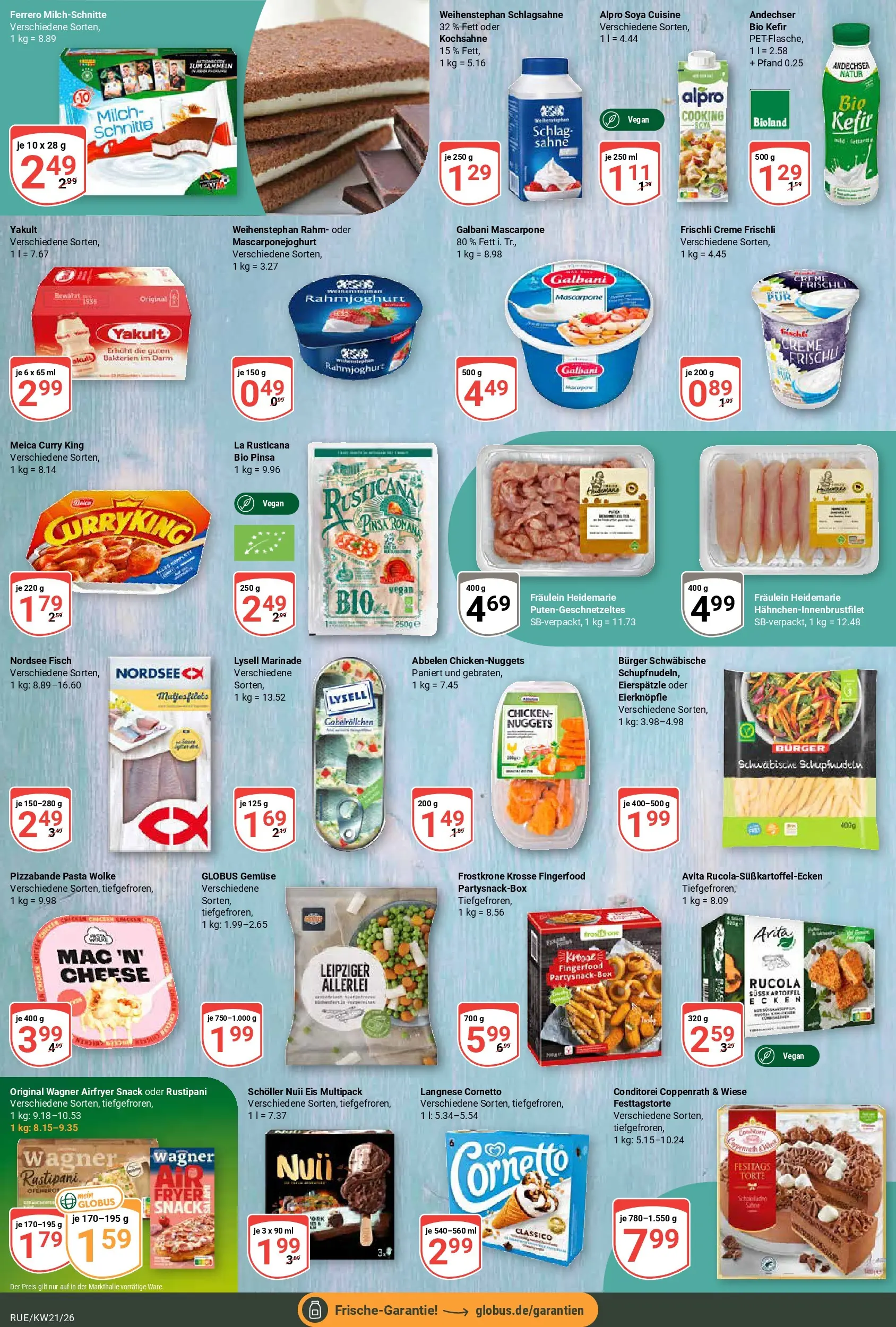 Globus Prospekt Rüsselsheim	 (ab 17.05.2026) » Angebote online | Seite: 10 | Produkte: Meica, Gemüse, Pasta, Eis