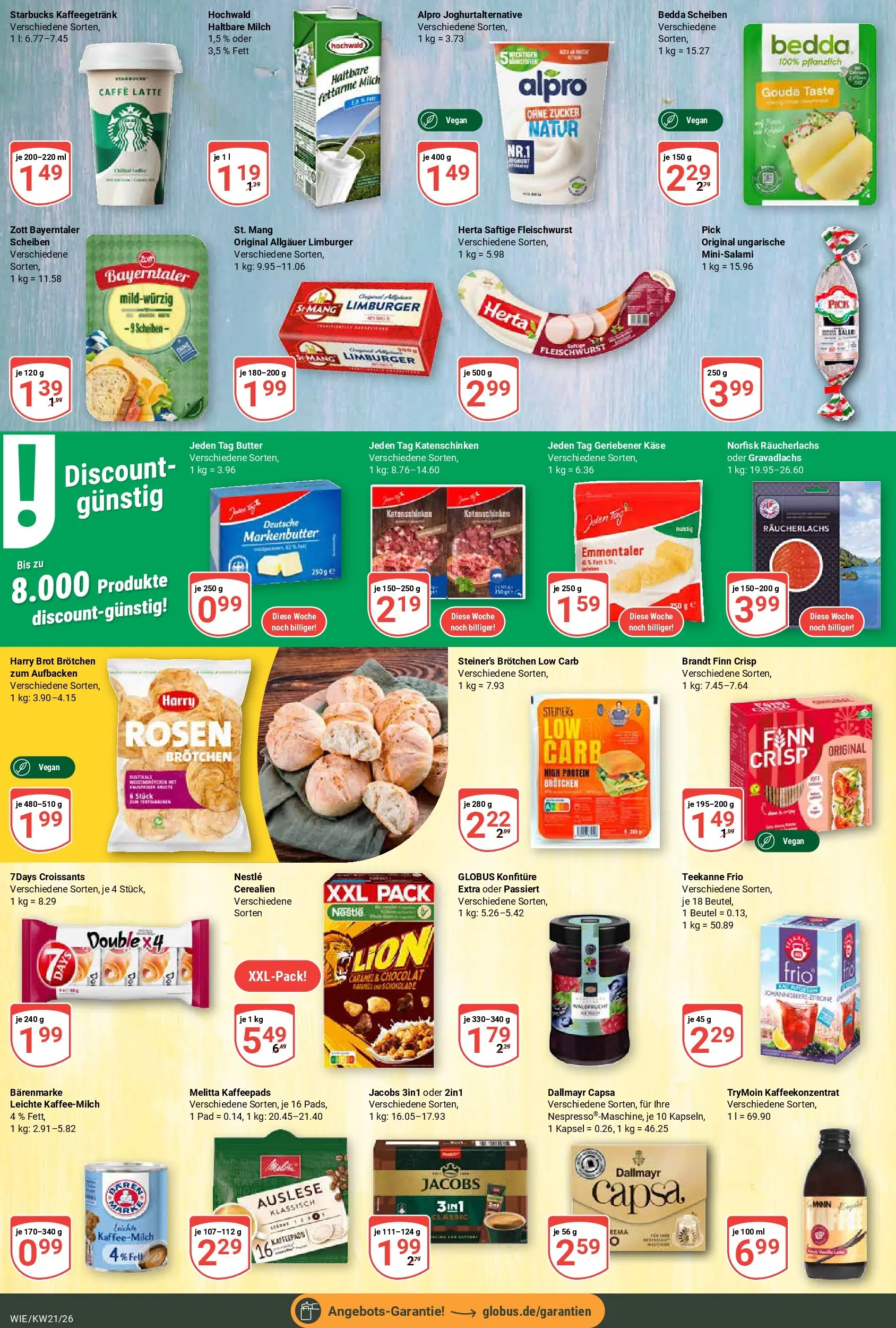 Globus Prospekt Waghäusel	 (ab 17.05.2026) » Angebote online | Seite: 12 | Produkte: Haltbare milch, Räucherlachs, Salami, Schinken