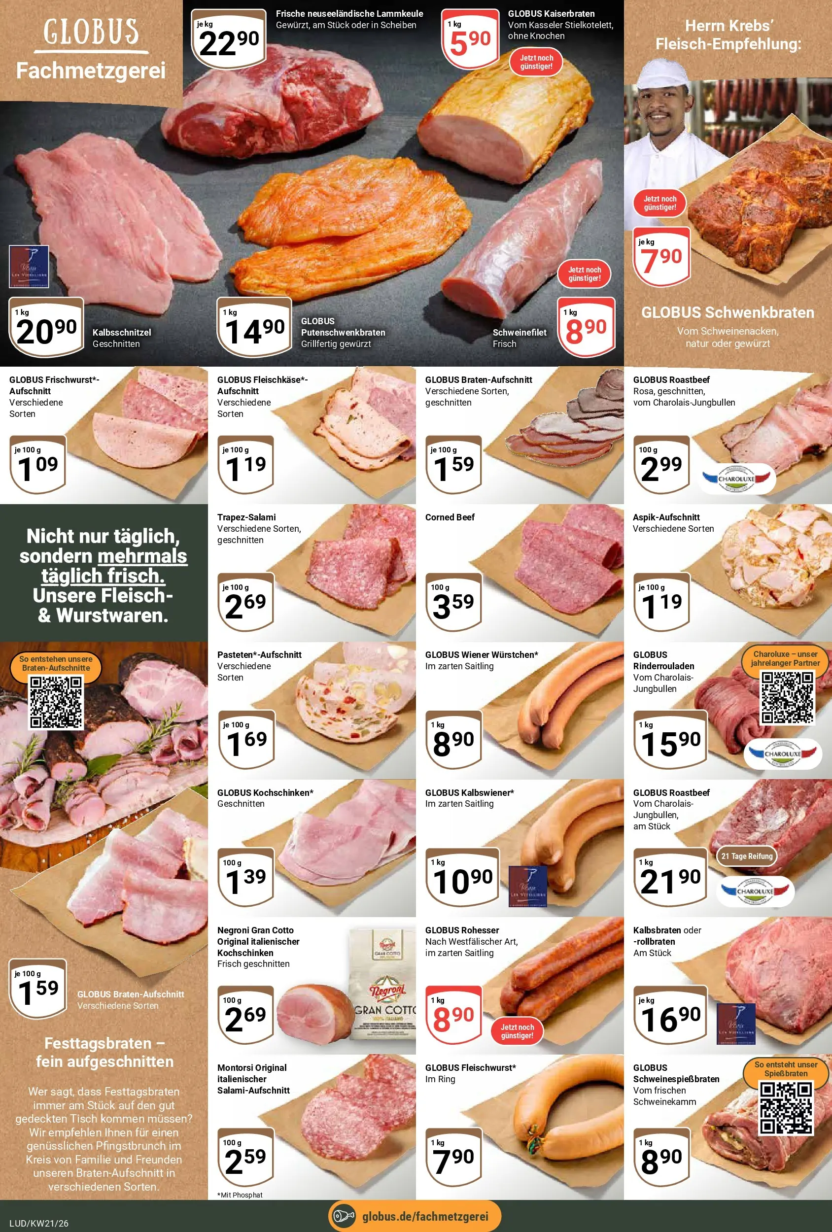 Globus Prospekt Ludwigshafen-Oggersheim	 (ab 17.05.2026) » Angebote online | Seite: 8 | Produkte: Lammkeule, Tisch, Roastbeef, Schweinefilet