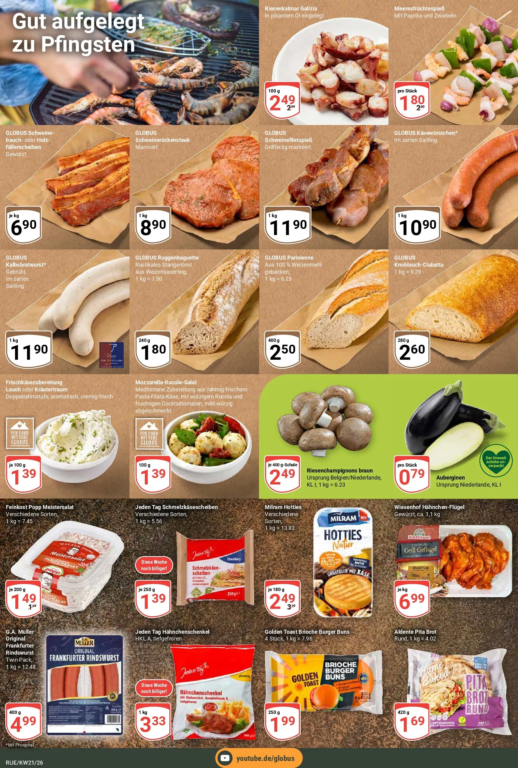 Globus Prospekt Rüsselsheim	 (ab 17.05.2026) » Angebote online | Seite: 20 | Produkte: Grill, Hahnchenschenkel, Öl, Pasta