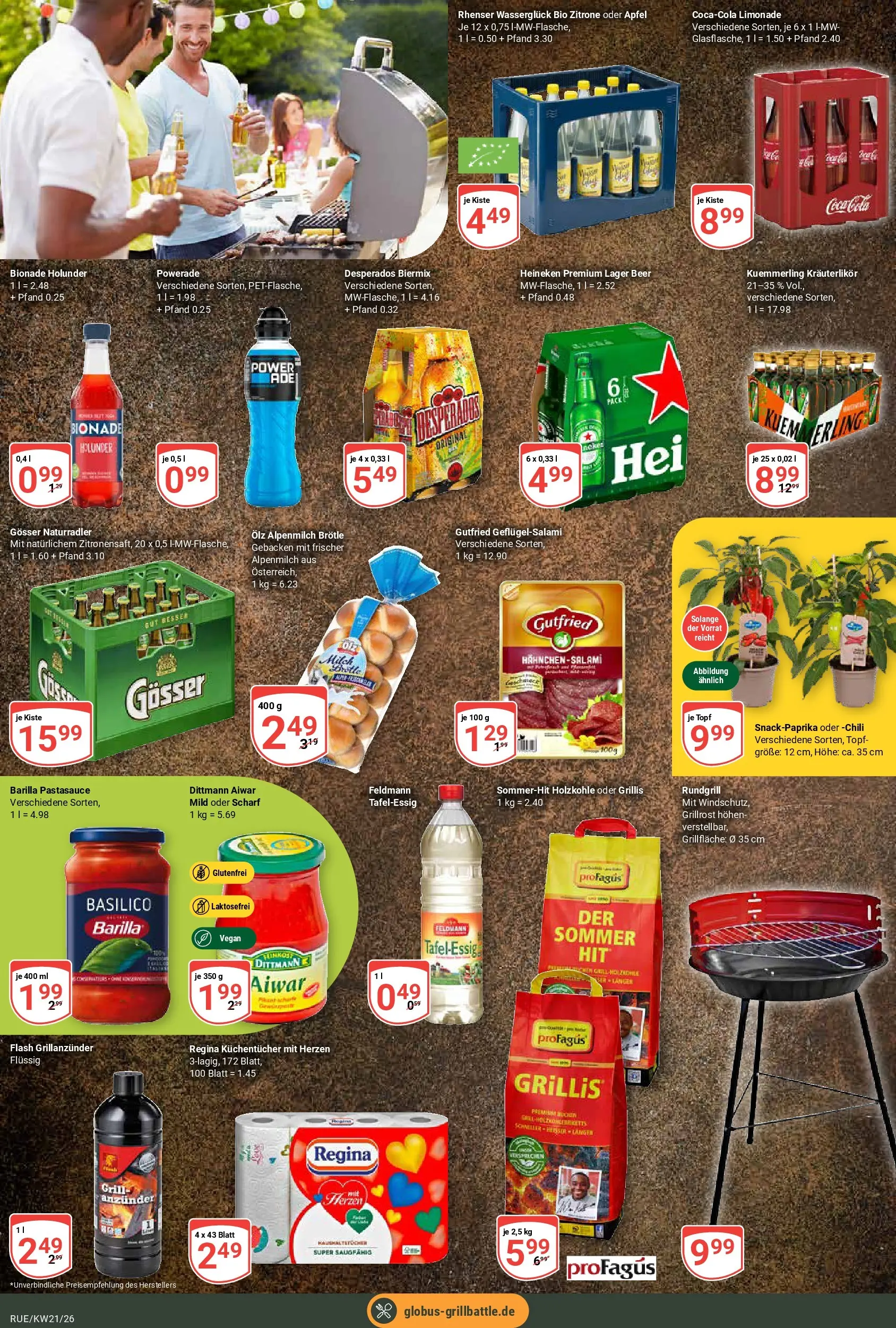 Globus Prospekt Rüsselsheim	 (ab 17.05.2026) » Angebote online | Seite: 22 | Produkte: Limonade, Bionade, Powerade, Desperados