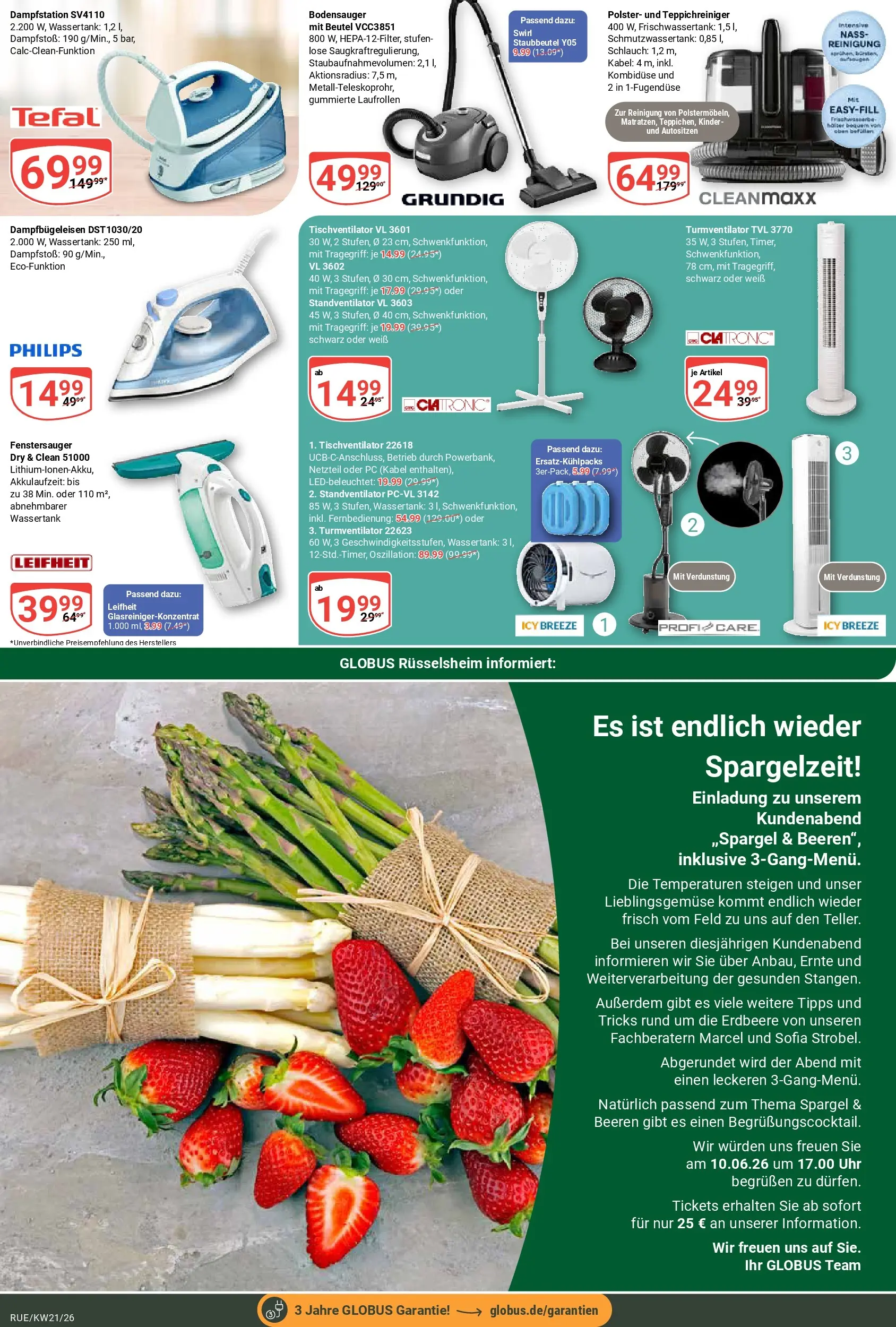 Globus Prospekt Rüsselsheim	 (ab 17.05.2026) » Angebote online | Seite: 24 | Produkte: Kabel, Philips, Spargel, PC