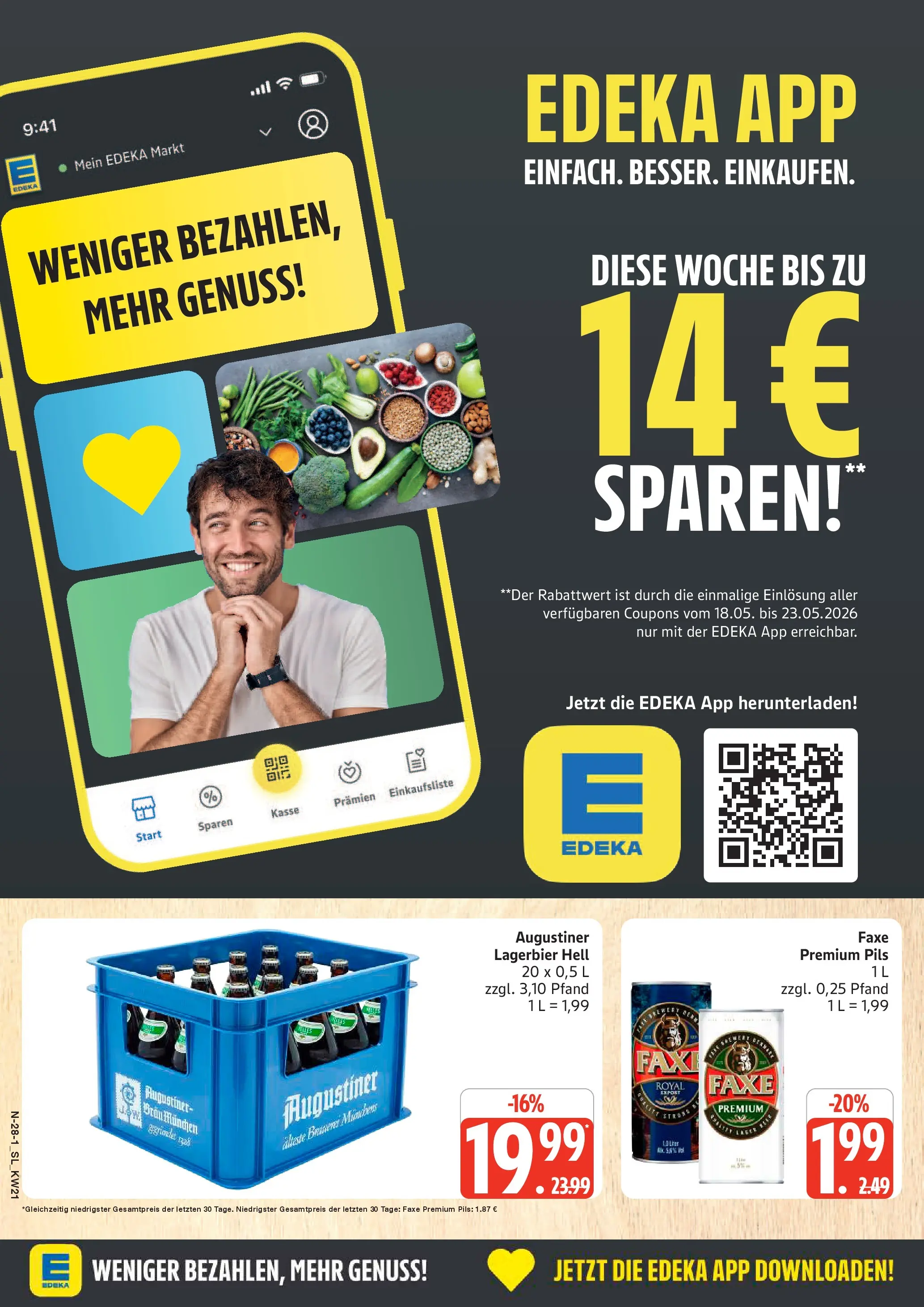 Edeka prospekt Schleswig	 (ab 17.05.2026) » Angebote Online | Seite: 28 | Produkte: Pils