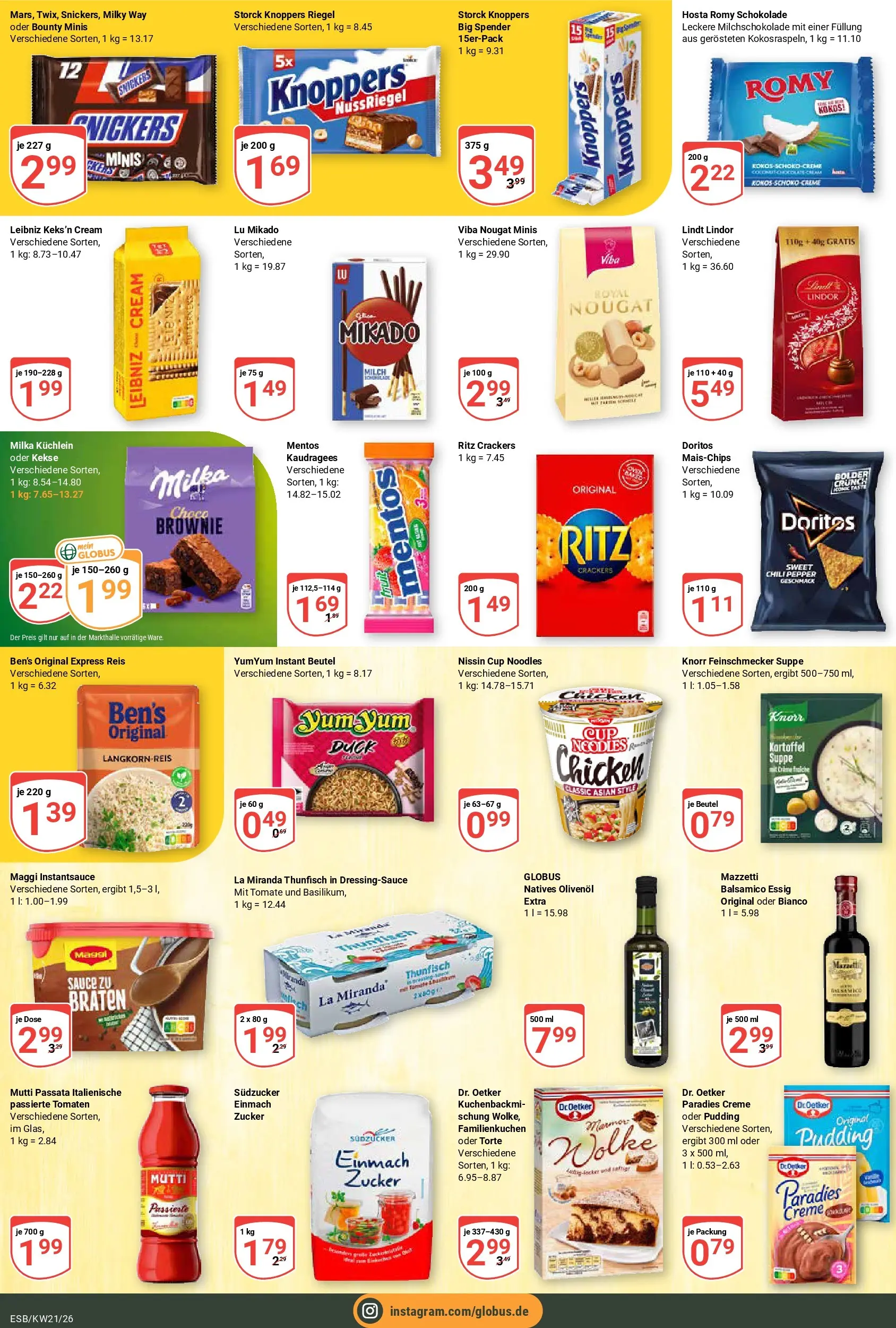 Globus Prospekt Eschborn	 (ab 17.05.2026) » Angebote online | Seite: 15 | Produkte: Milch, Olivenol, Tomaten, Zucker