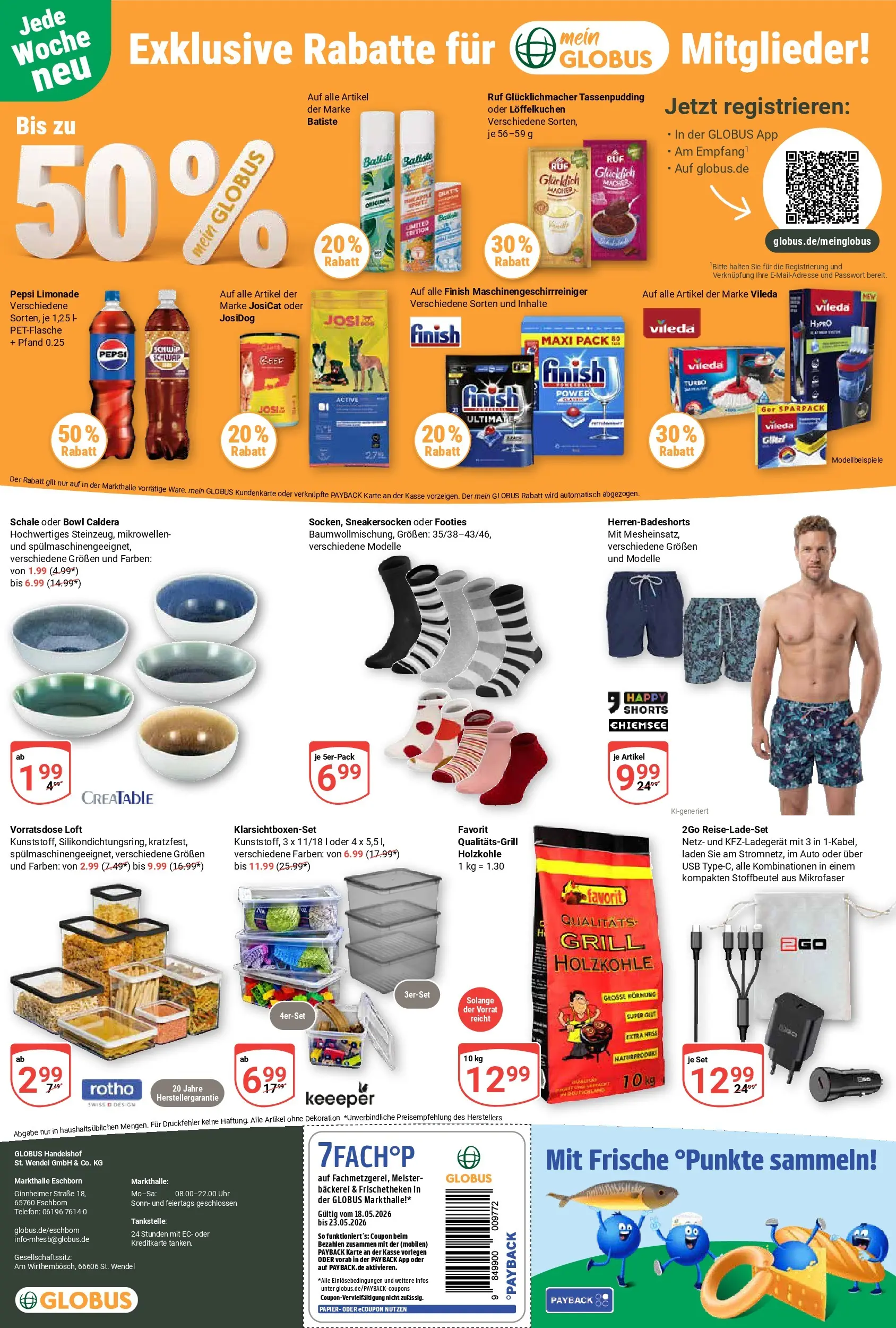 Globus Prospekt Eschborn	 (ab 17.05.2026) » Angebote online | Seite: 31 | Produkte: Grill, Bäckerei, Pepsi, Telefon