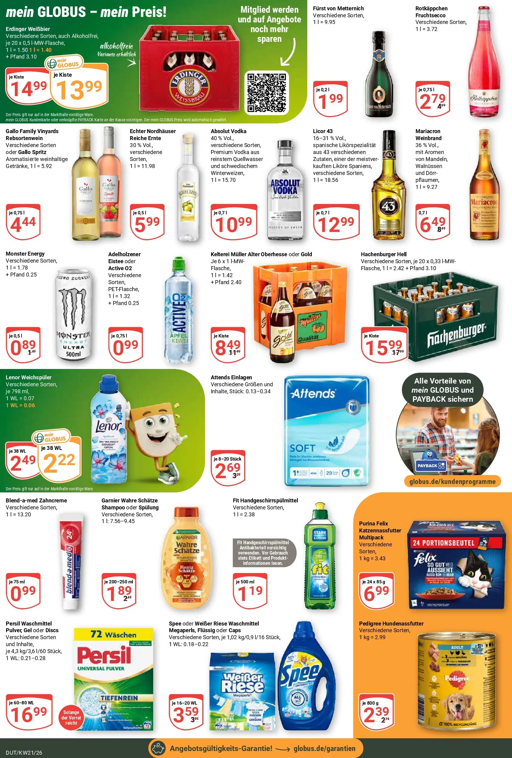Globus Prospekt Wetzlar-Dutenhofen	 (ab 17.05.2026) » Angebote online | Seite: 3 | Produkte: Shampoo, Spülung, Pedigree, Rotkäppchen