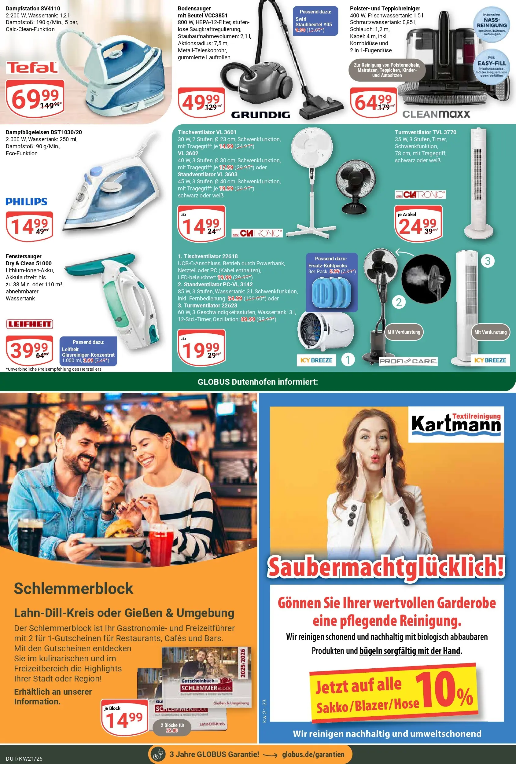 Globus Prospekt Wetzlar-Dutenhofen	 (ab 17.05.2026) » Angebote online | Seite: 26 | Produkte: Kabel, Turmventilator, Netzteil, PC