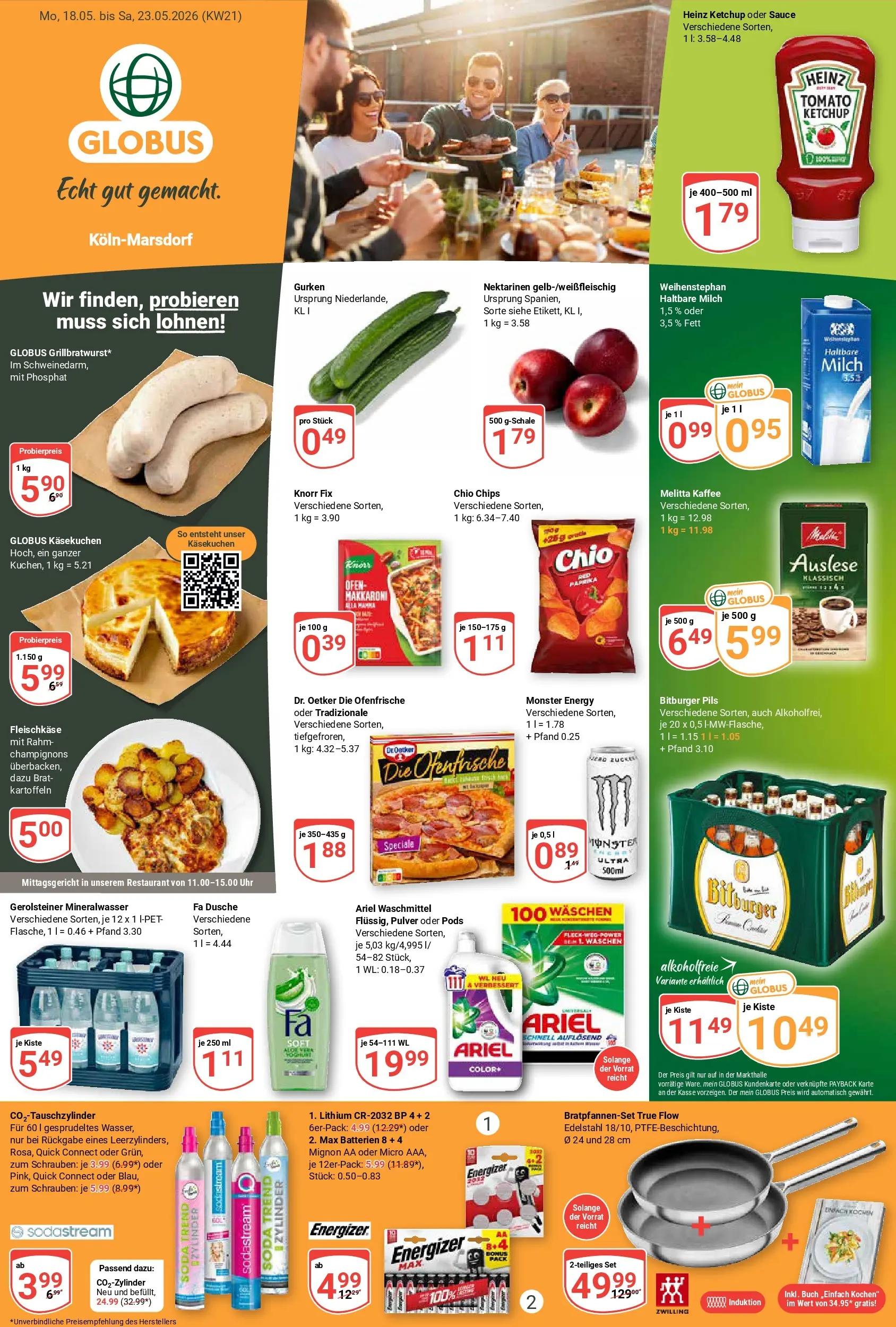 Globus Prospekt Köln	 (ab 17.05.2026) » Angebote online | Seite: 1 | Produkte: Ofen, Kaffee, Champignons, Ketchup