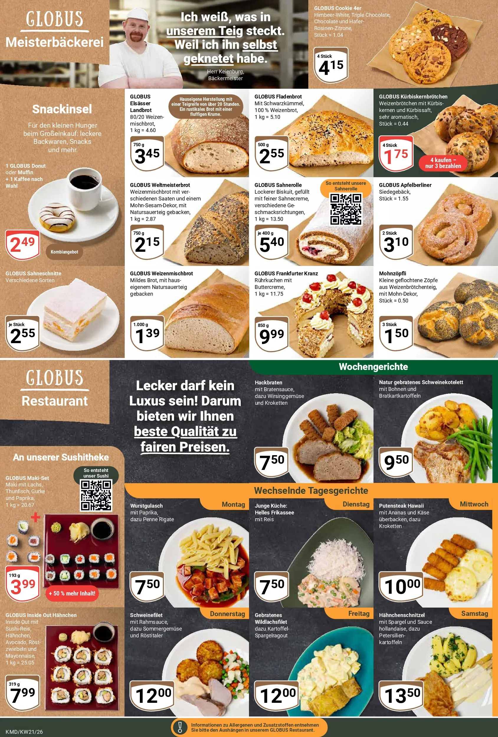 Globus Prospekt Köln	 (ab 17.05.2026) » Angebote online | Seite: 5 | Produkte: Käse, Küche, Schweinefilet, Kartoffeln